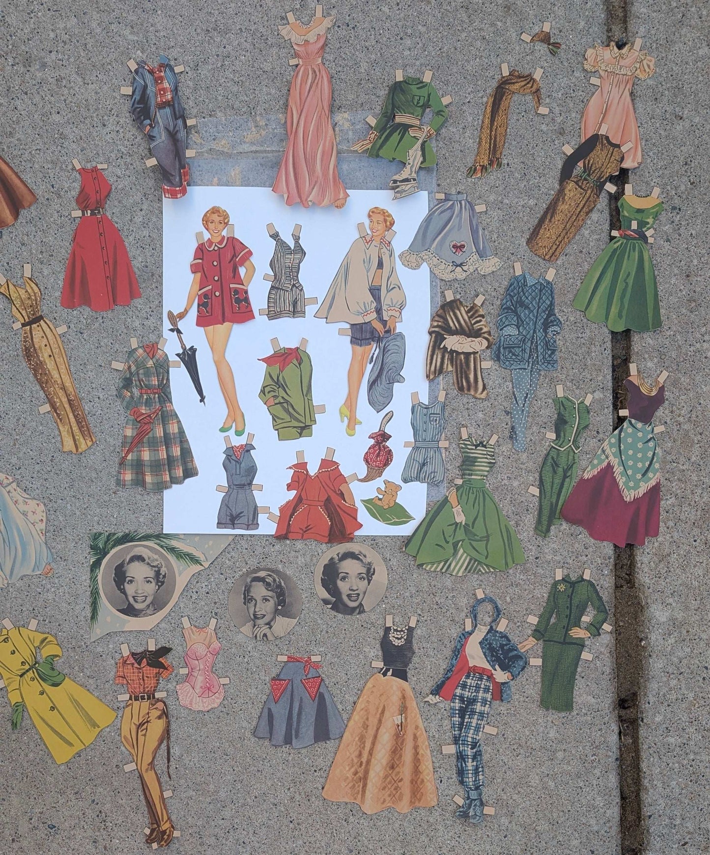 Vintage Jane Powell paper doll set paper dolls Rad Bonnie's Vintage