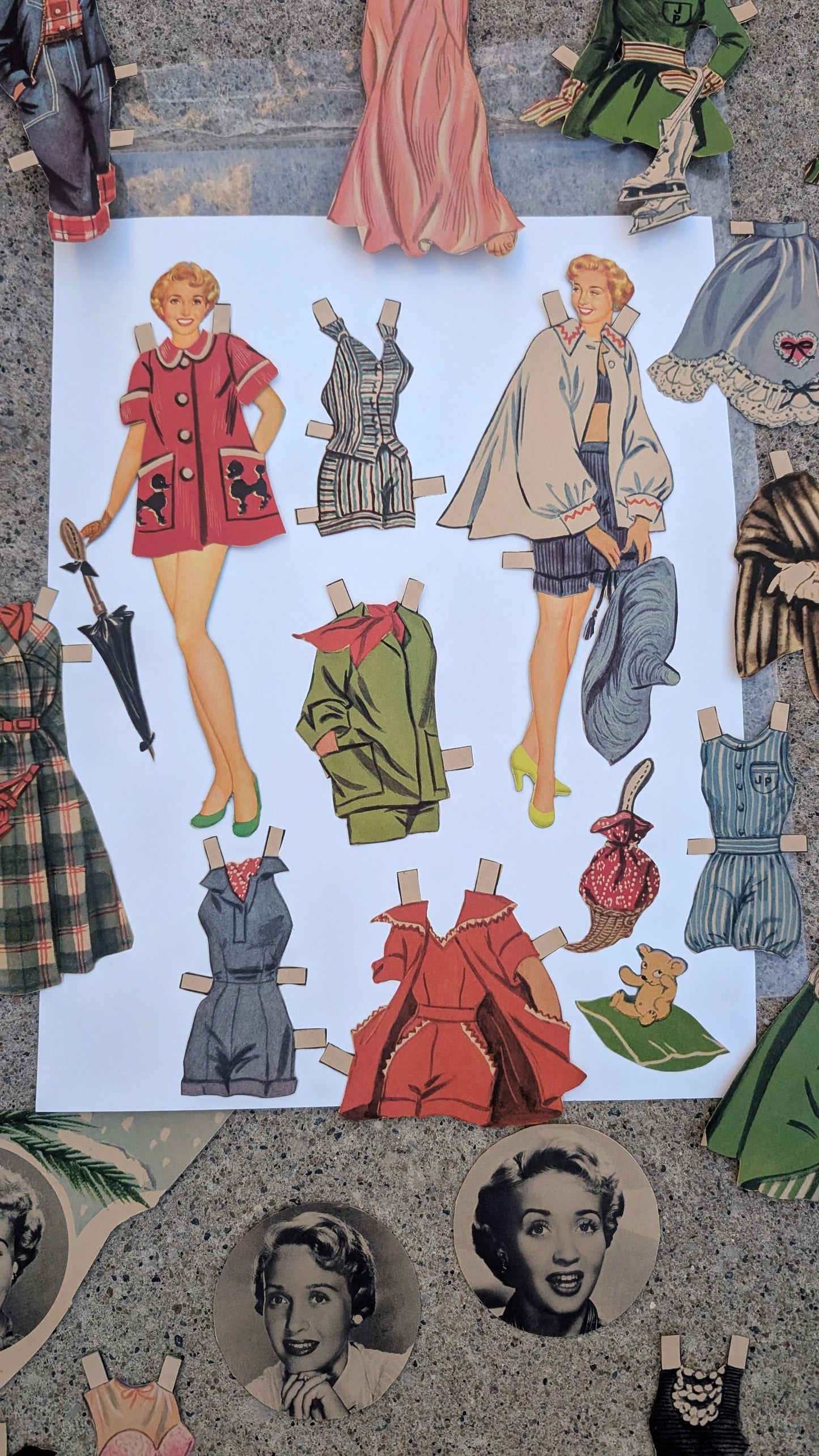 Vintage Jane Powell paper doll set paper dolls Rad Bonnie's Vintage