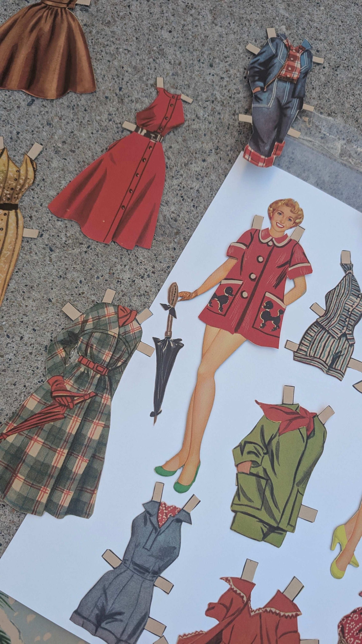 Vintage Jane Powell paper doll set paper dolls Rad Bonnie's Vintage