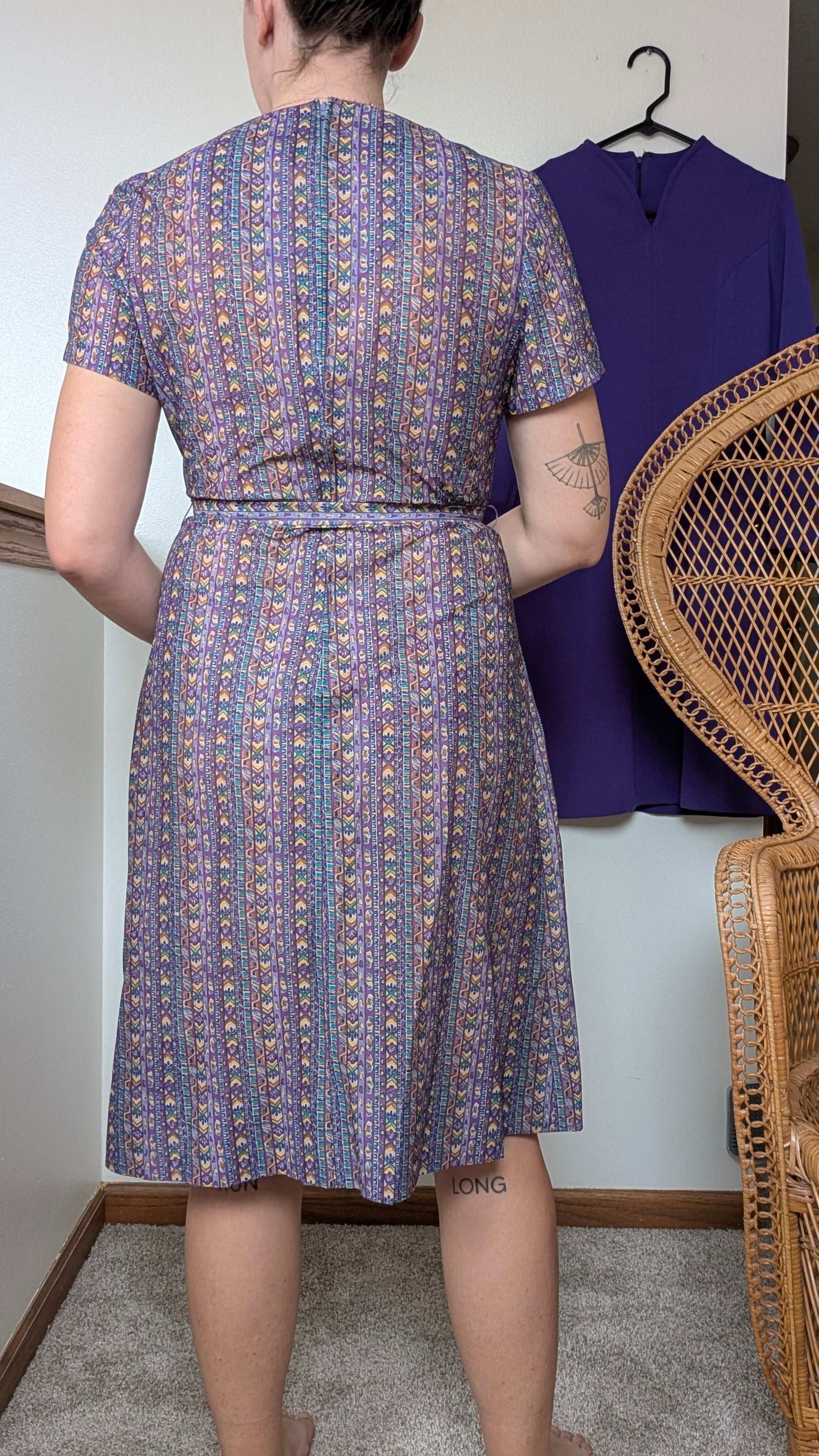 1970s abstract dress Dress Rad Bonnie's Vintage