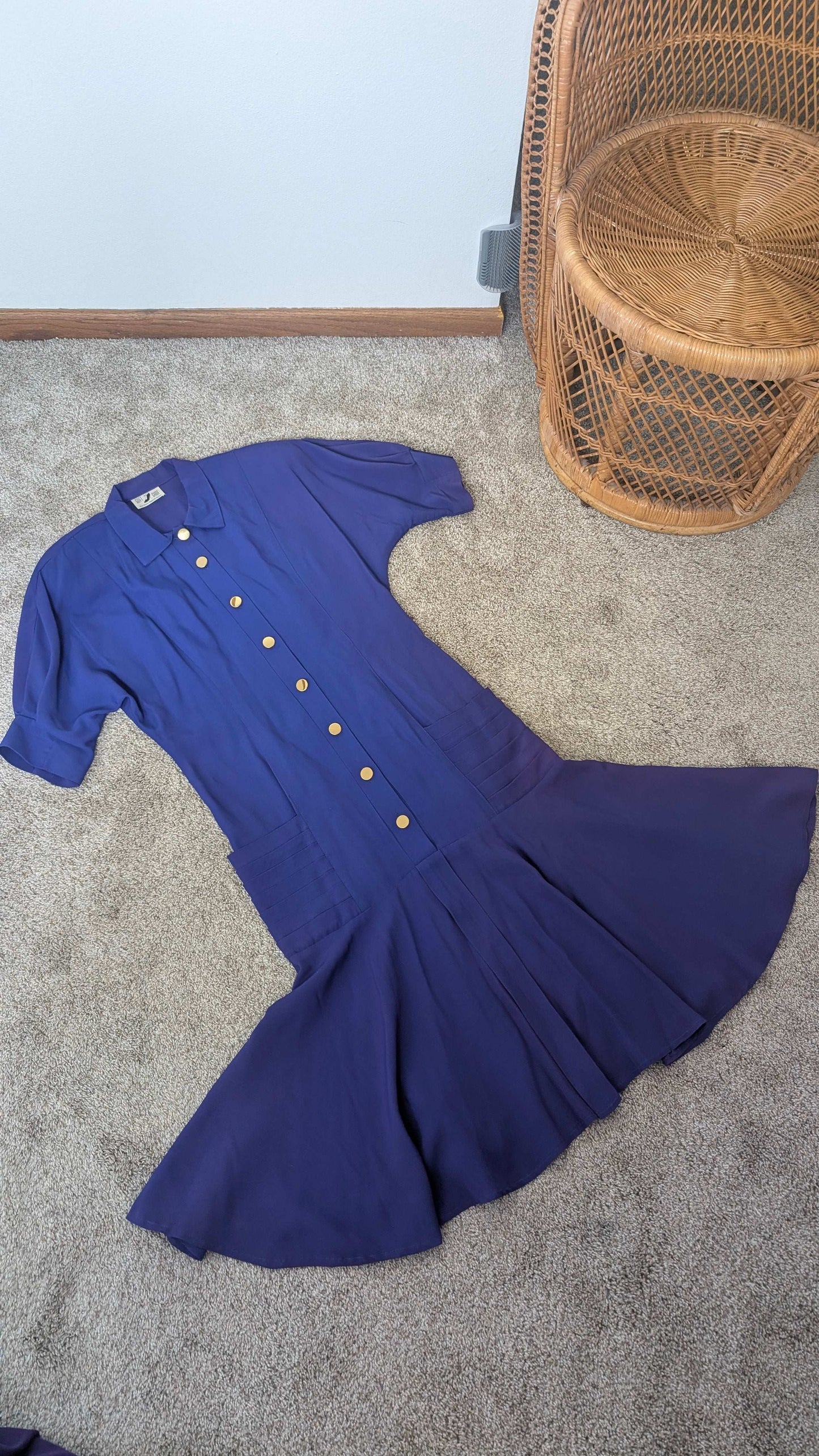 1980s does 40s dress Dress Rad Bonnie's Vintage