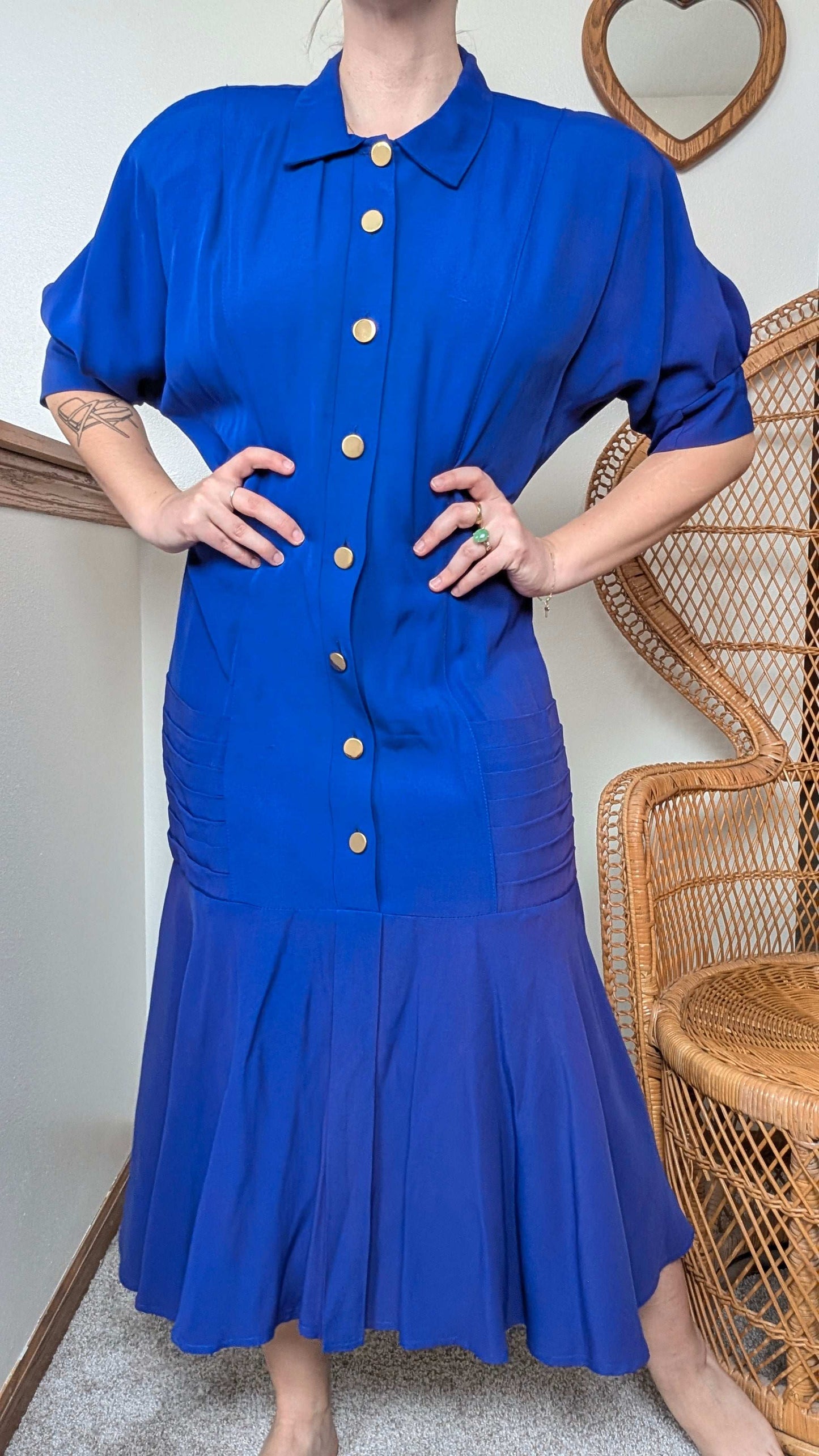 1980s does 40s dress Dress Rad Bonnie's Vintage