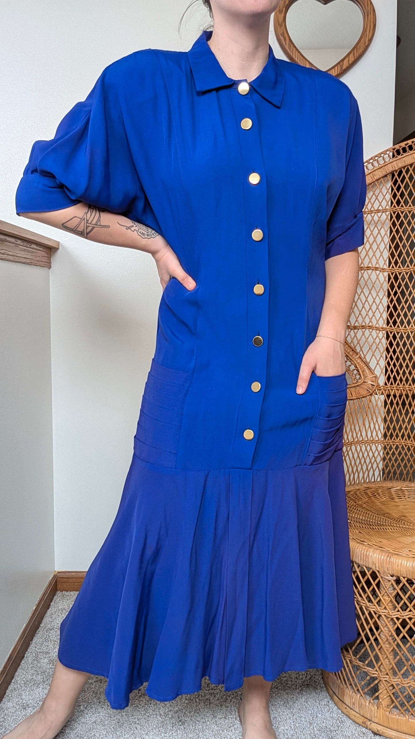 1980s does 40s dress Dress Rad Bonnie's Vintage