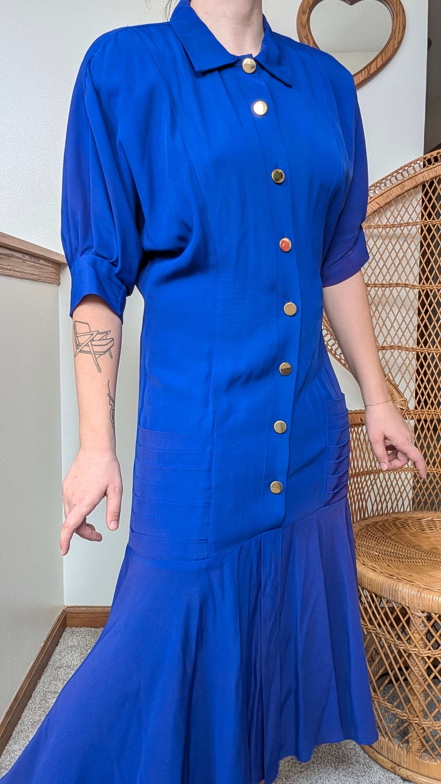 1980s does 40s dress Dress Rad Bonnie's Vintage