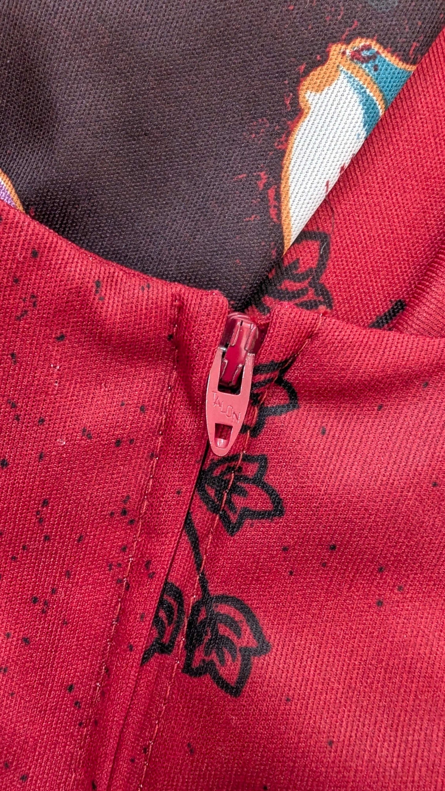 1970s berry floral dress Dress Rad Bonnie's Vintage