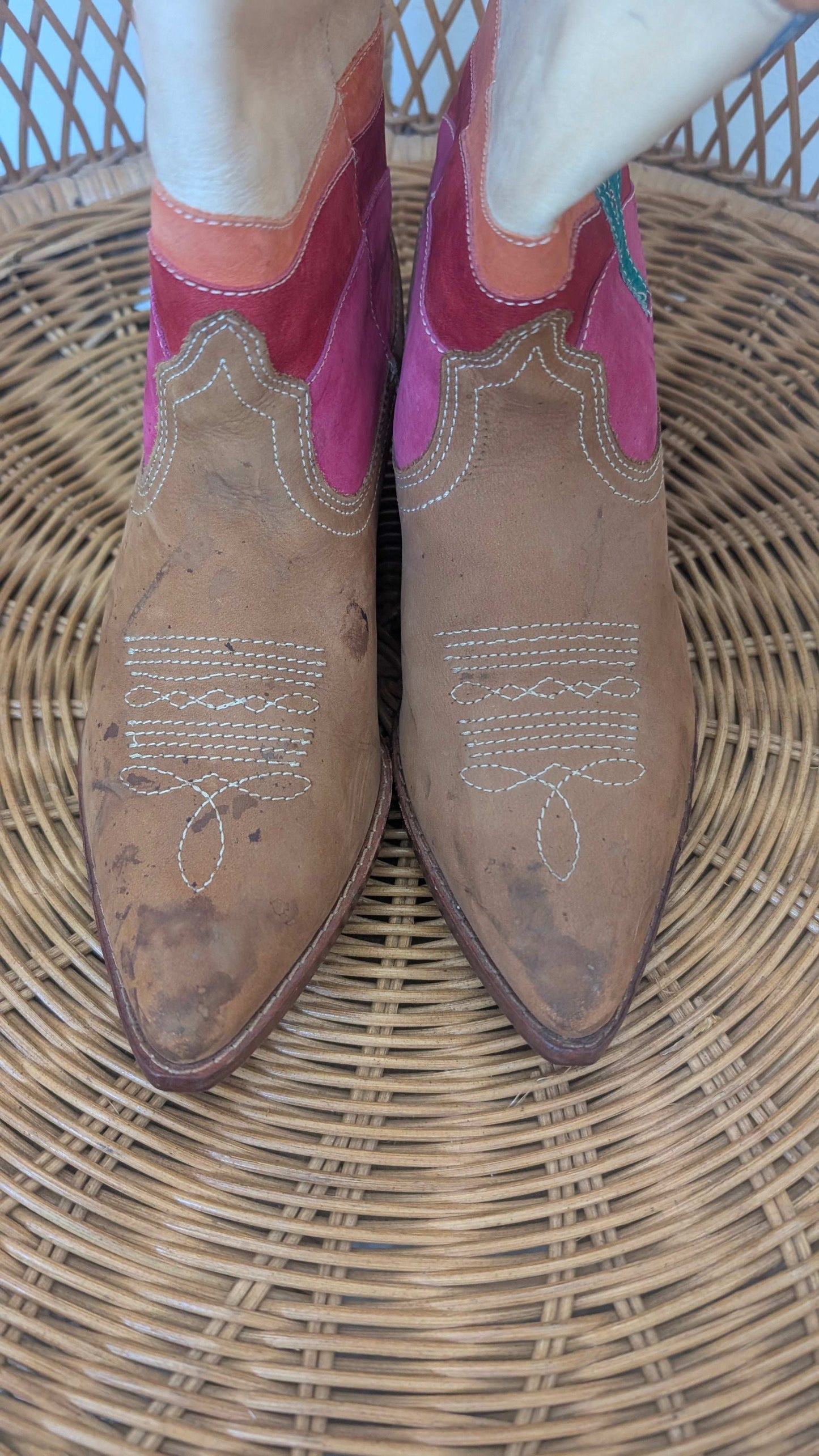 1980s cactus cowboy boots Boots Rad Bonnie's Vintage