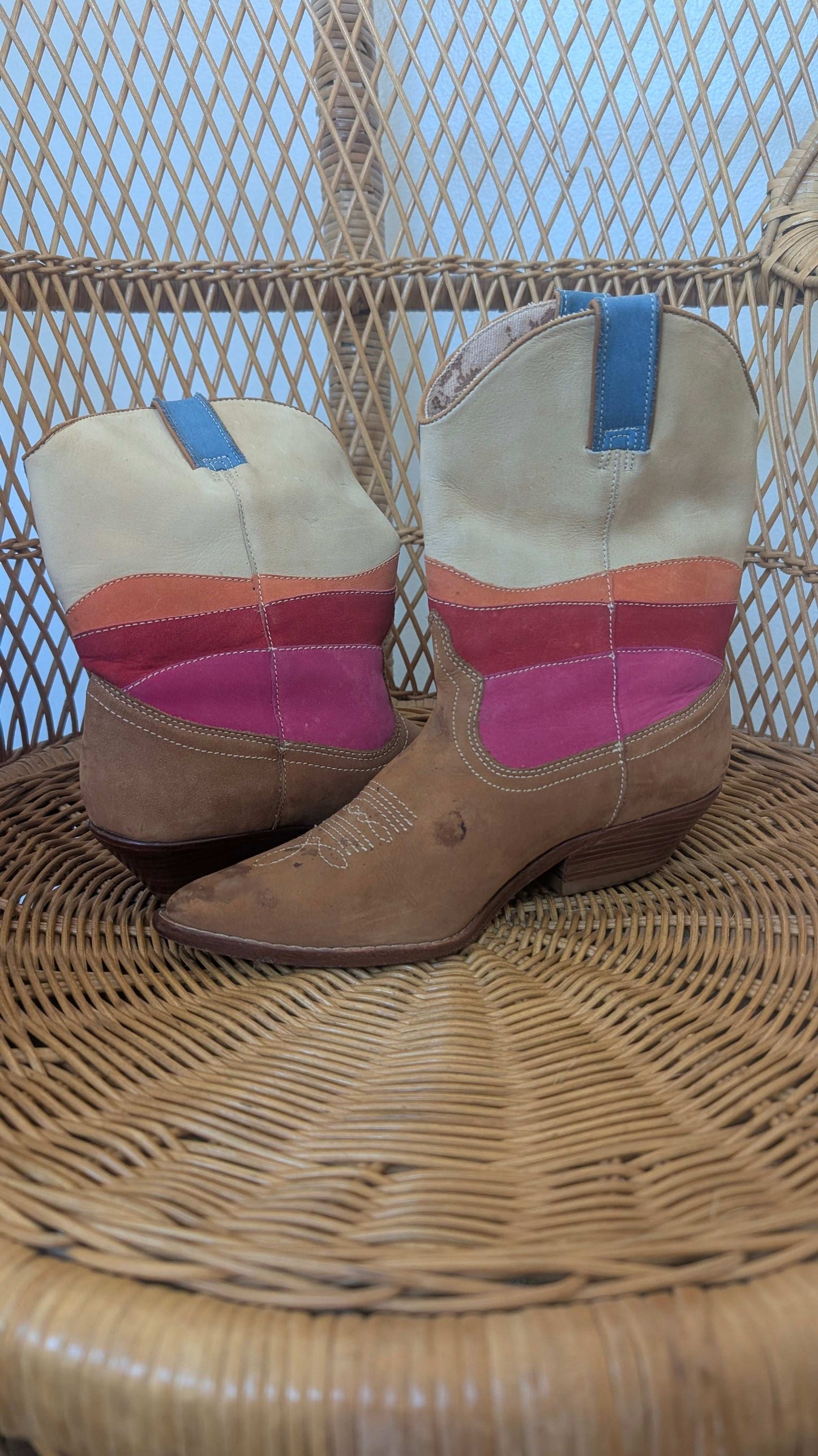 1980s cactus cowboy boots Boots Rad Bonnie's Vintage