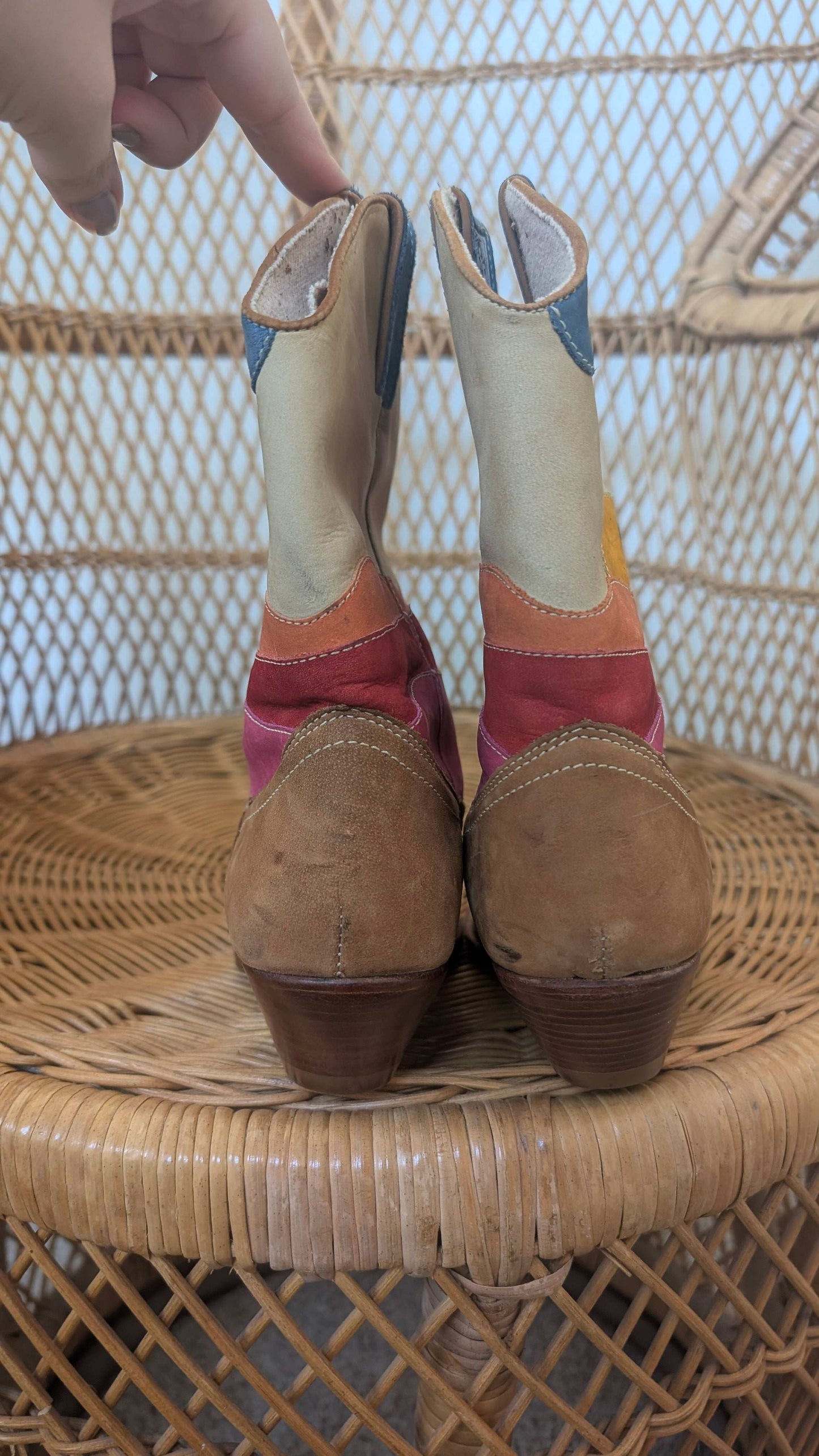 1980s cactus cowboy boots Boots Rad Bonnie's Vintage