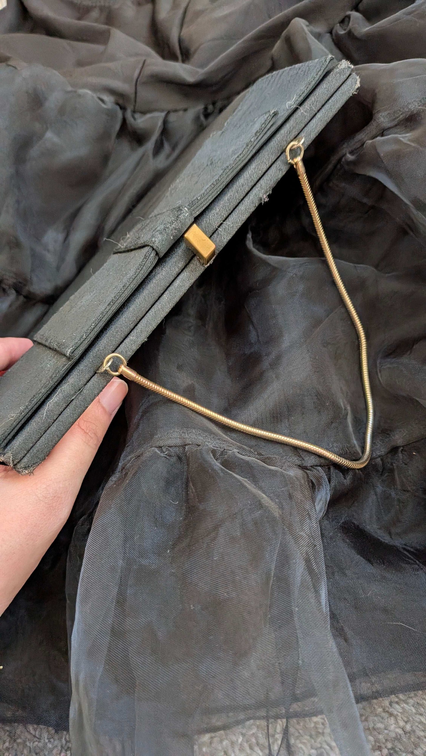 1960s black handbag Purse Rad Bonnie's Vintage