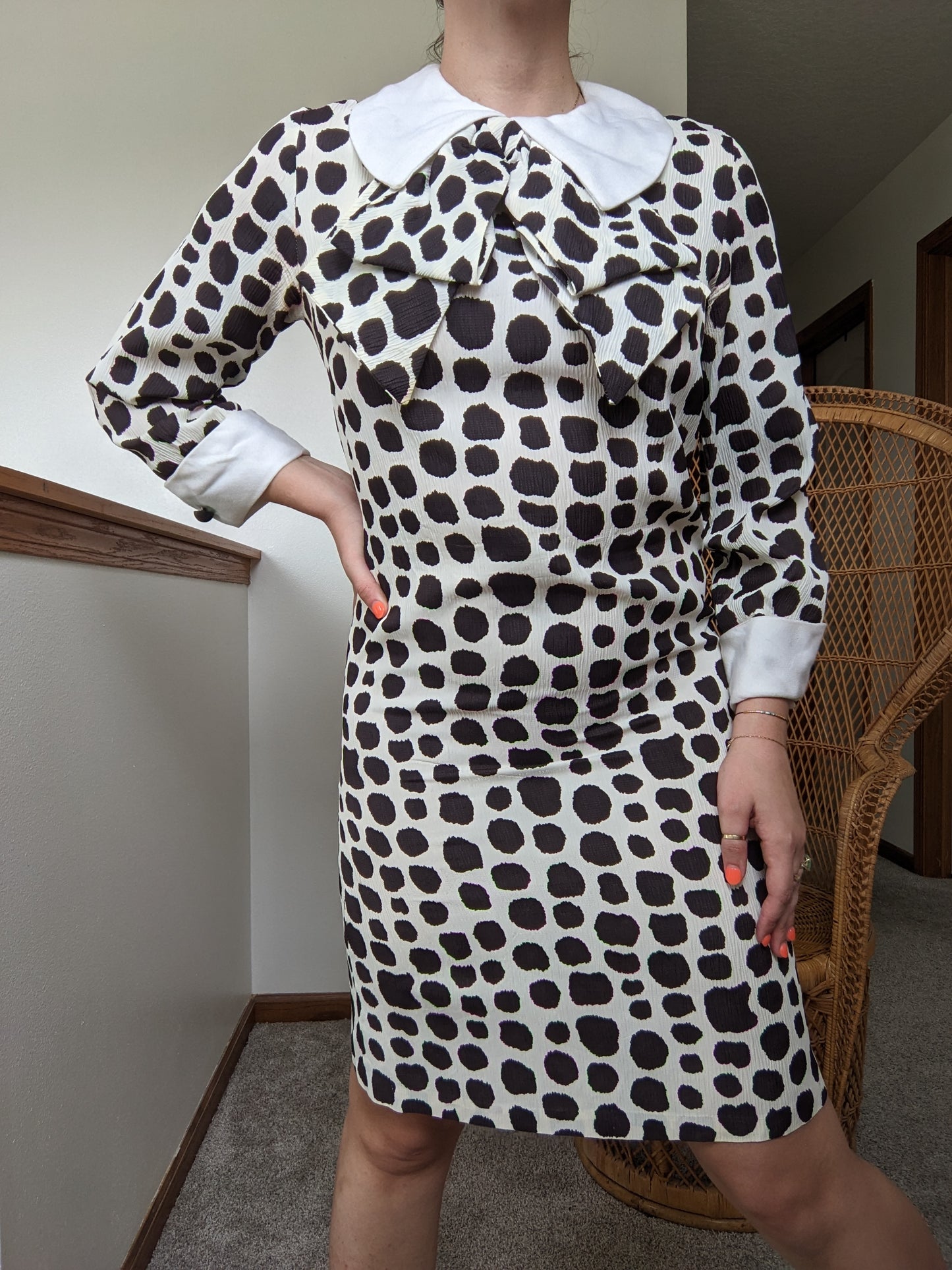 1960s mod spotted dress Dress Rad Bonnie's Vintage