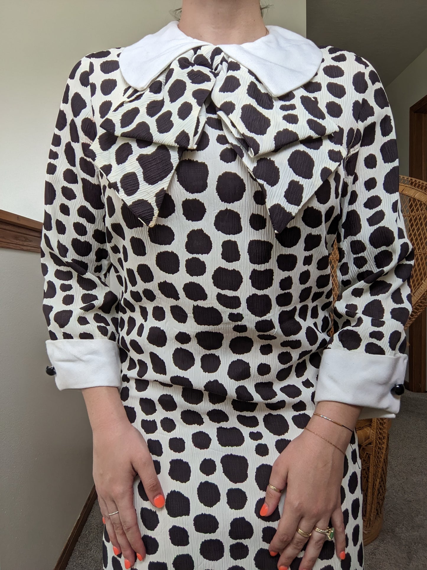 1960s mod spotted dress Dress Rad Bonnie's Vintage