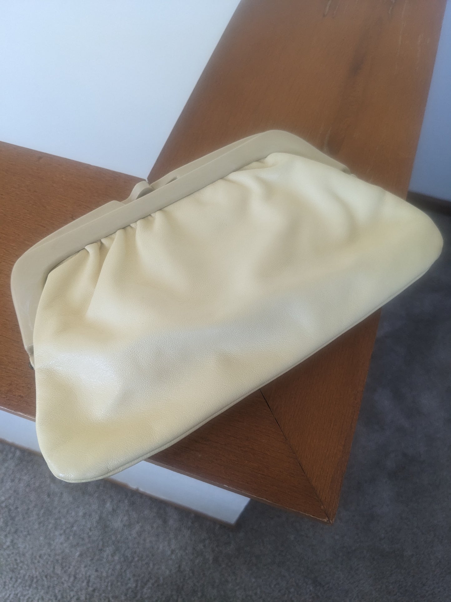 1970s Italian leather clutch Rad Bonnie's Vintage