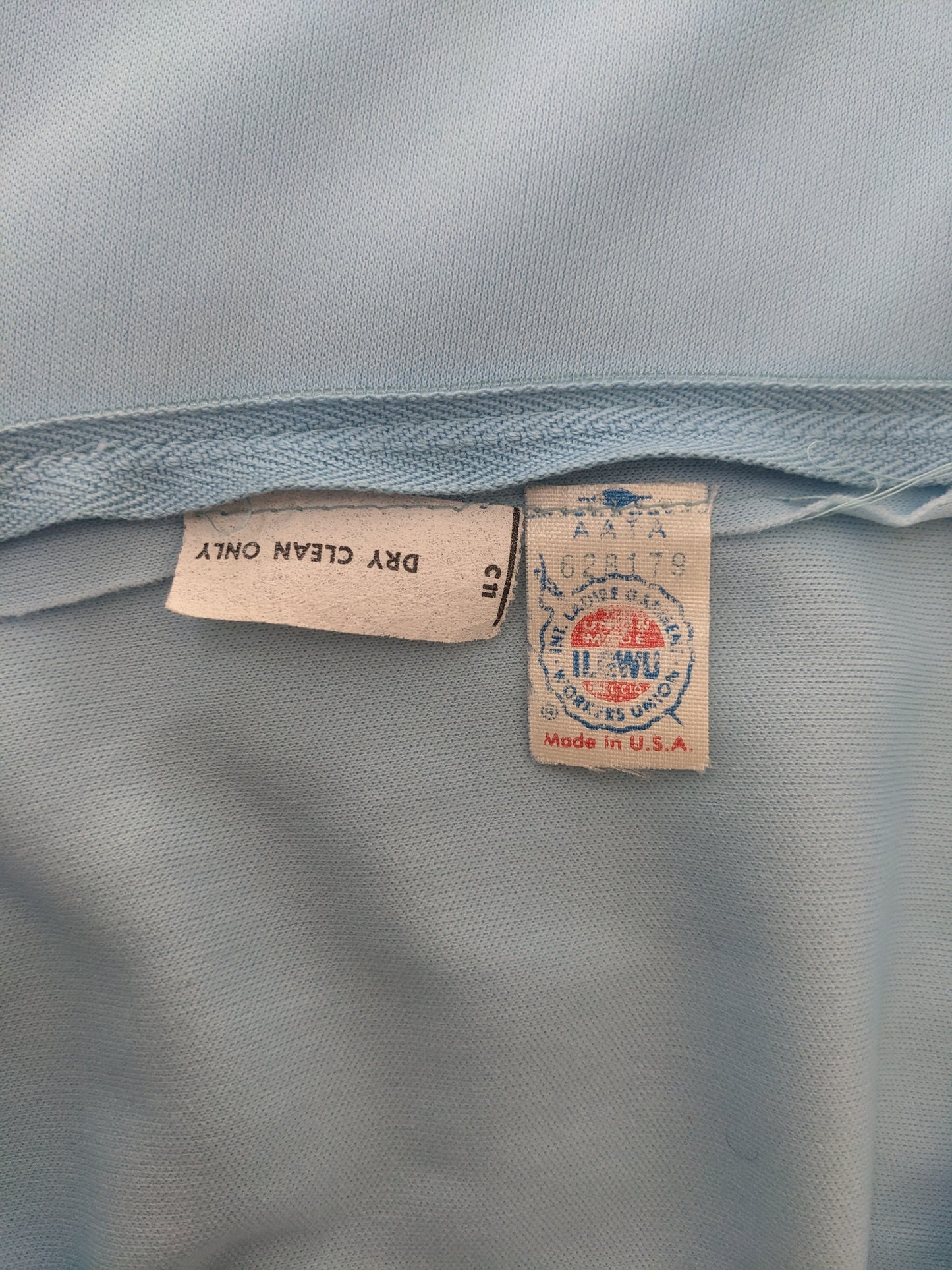 1970s union made powder blue maxi Dress Rad Bonnie's Vintage