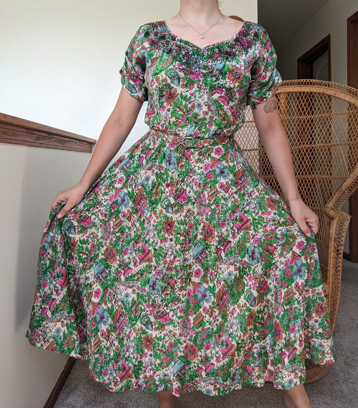 1930s Martha Weathered beaded dress Dress Rad Bonnie's Vintage