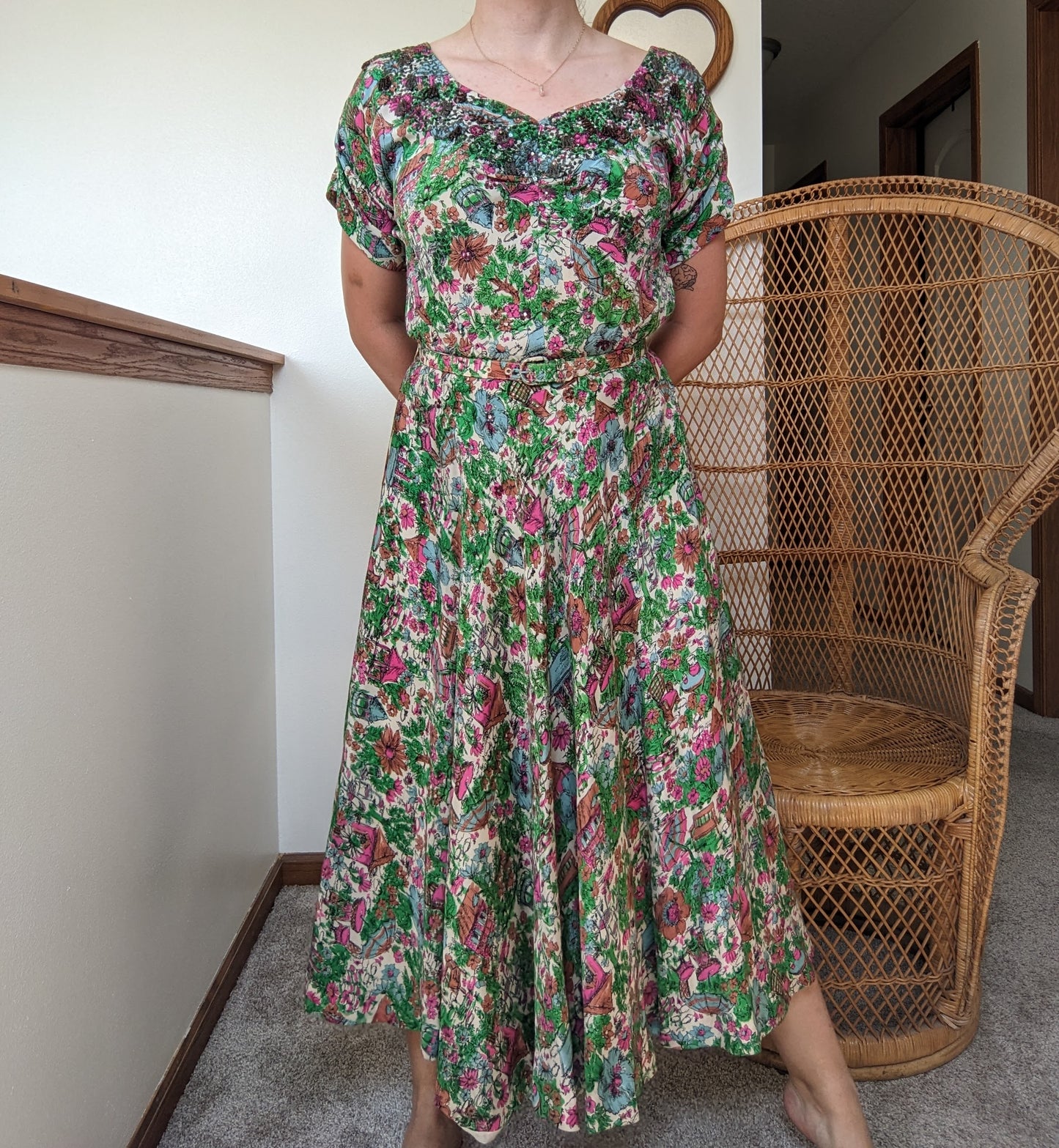 1930s Martha Weathered beaded dress Dress Rad Bonnie's Vintage