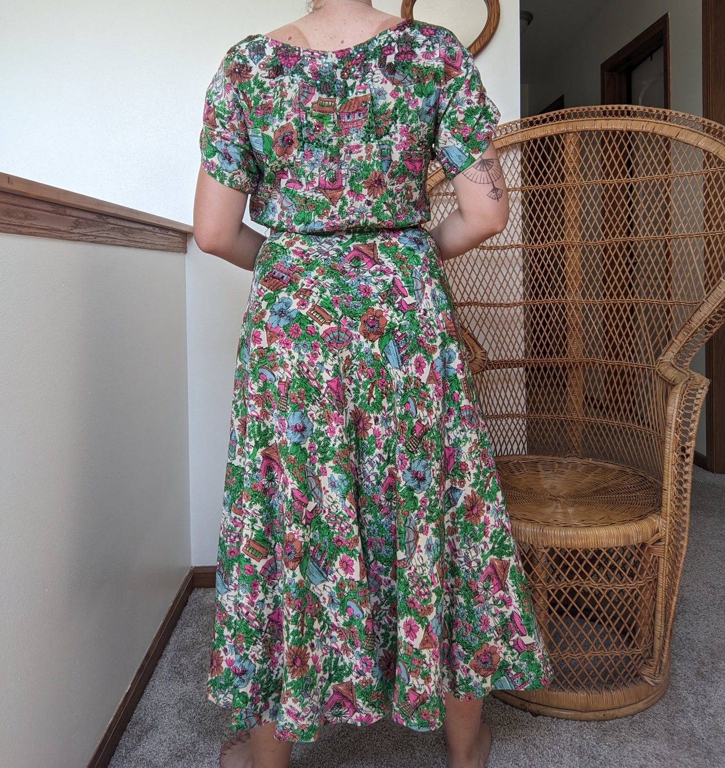 1930s Martha Weathered beaded dress Dress Rad Bonnie's Vintage