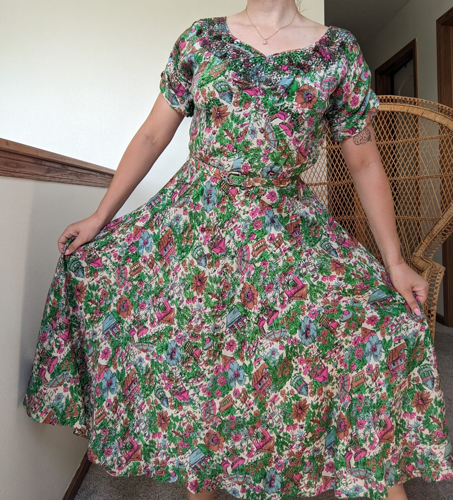 1930s Martha Weathered beaded dress Dress Rad Bonnie's Vintage