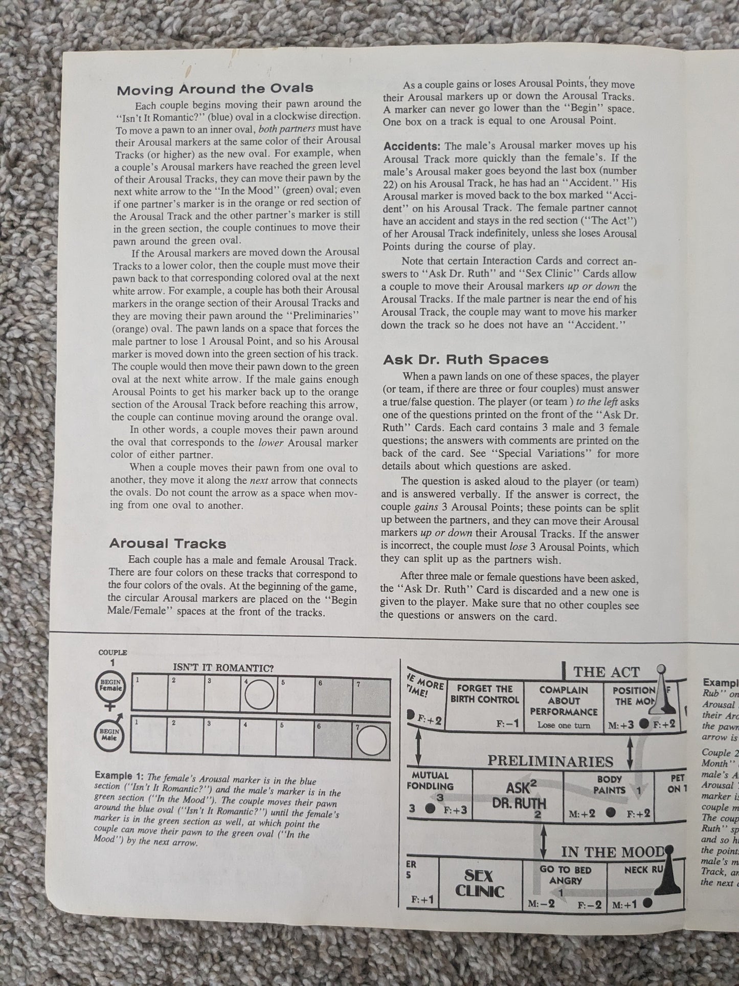 Dr. Ruth's "Game of Good Sex" board game