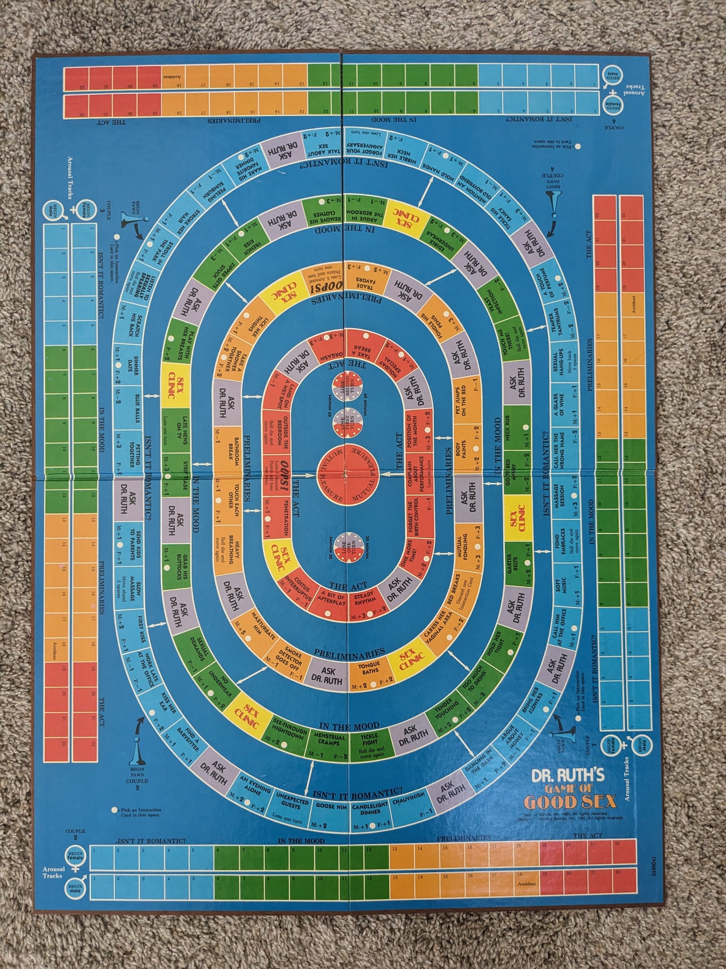 Dr. Ruth's "Game of Good Sex" board game