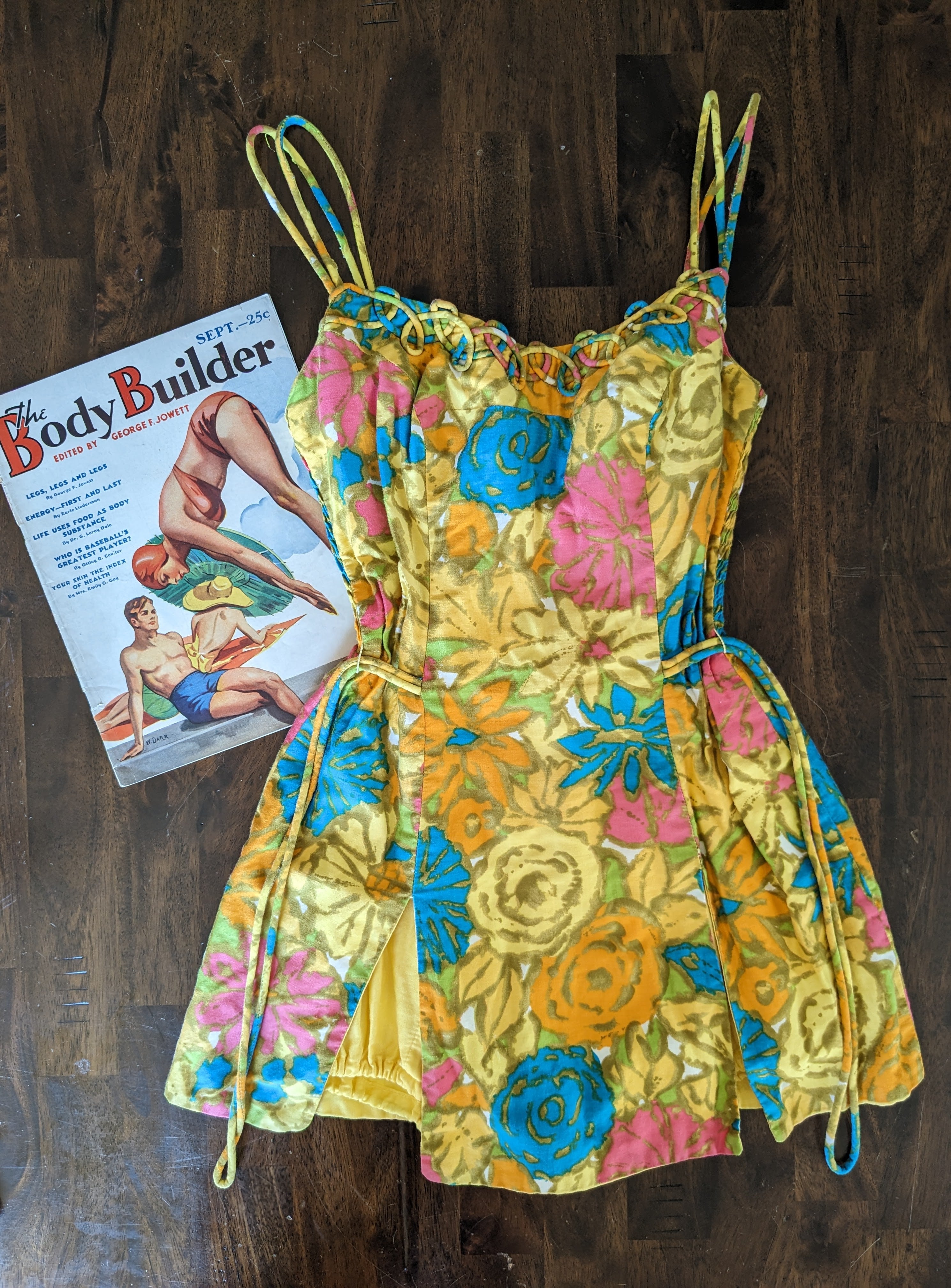 1950s floral cotton romper Romper Rad Bonnie's Vintage