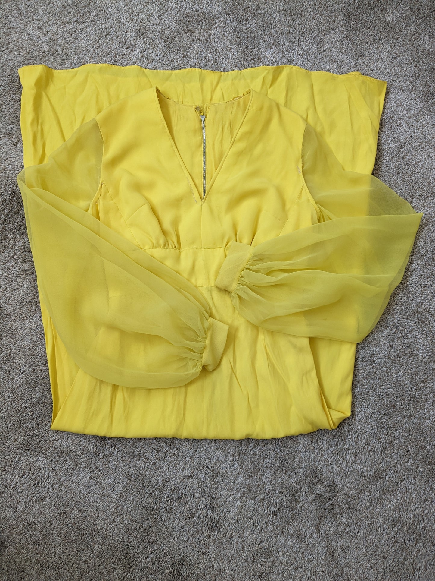 1960s/70s canary yellow dress Dress Rad Bonnie's Vintage