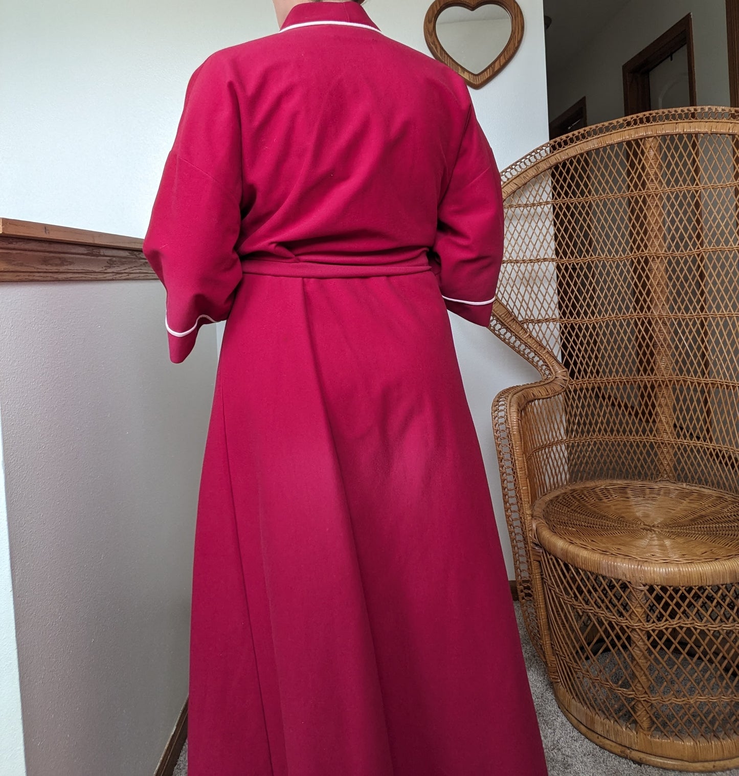 1960s fuchsia robe Robe Rad Bonnie's Vintage