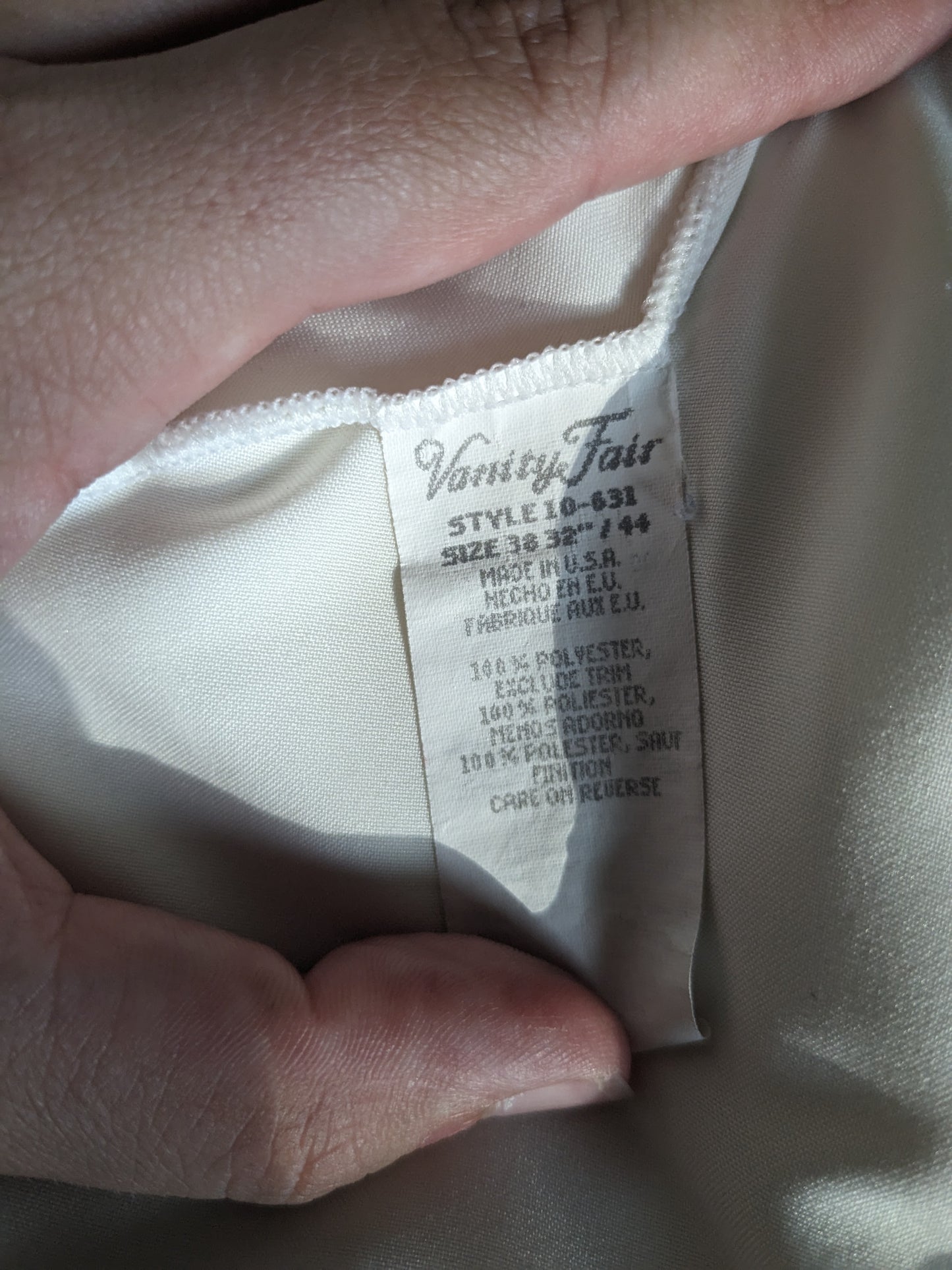 1970s Vanity Fair slip Slip Rad Bonnie's Vintage