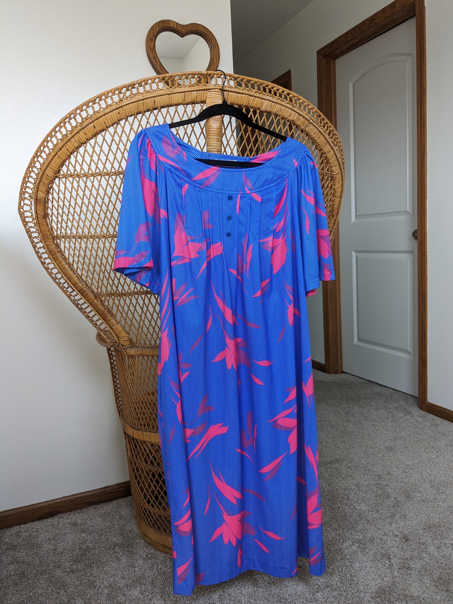 1970s technicolor dress Dress Rad Bonnie's Vintage