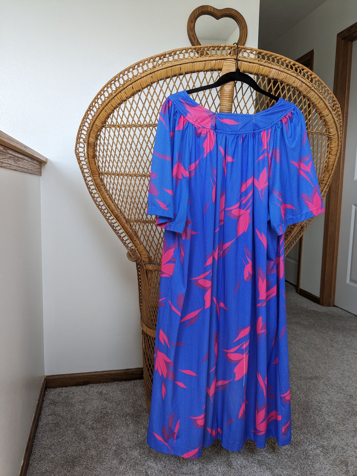 1970s technicolor dress Dress Rad Bonnie's Vintage