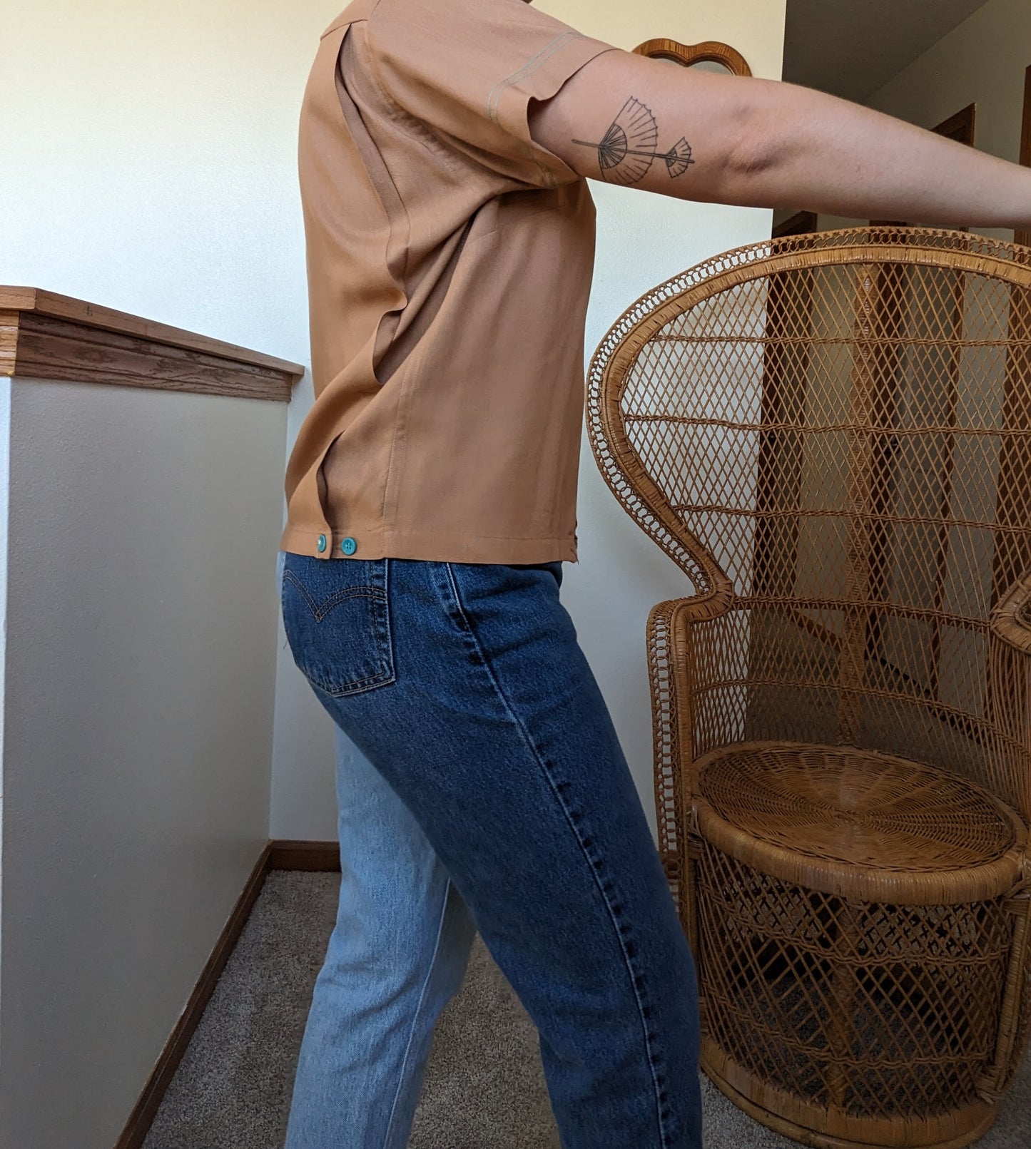 1950s bowling shirt Top Rad Bonnie's Vintage