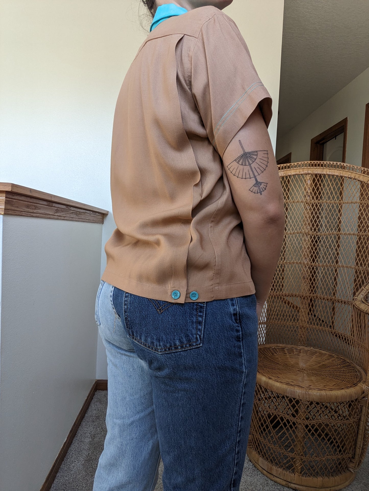 1950s bowling shirt Top Rad Bonnie's Vintage