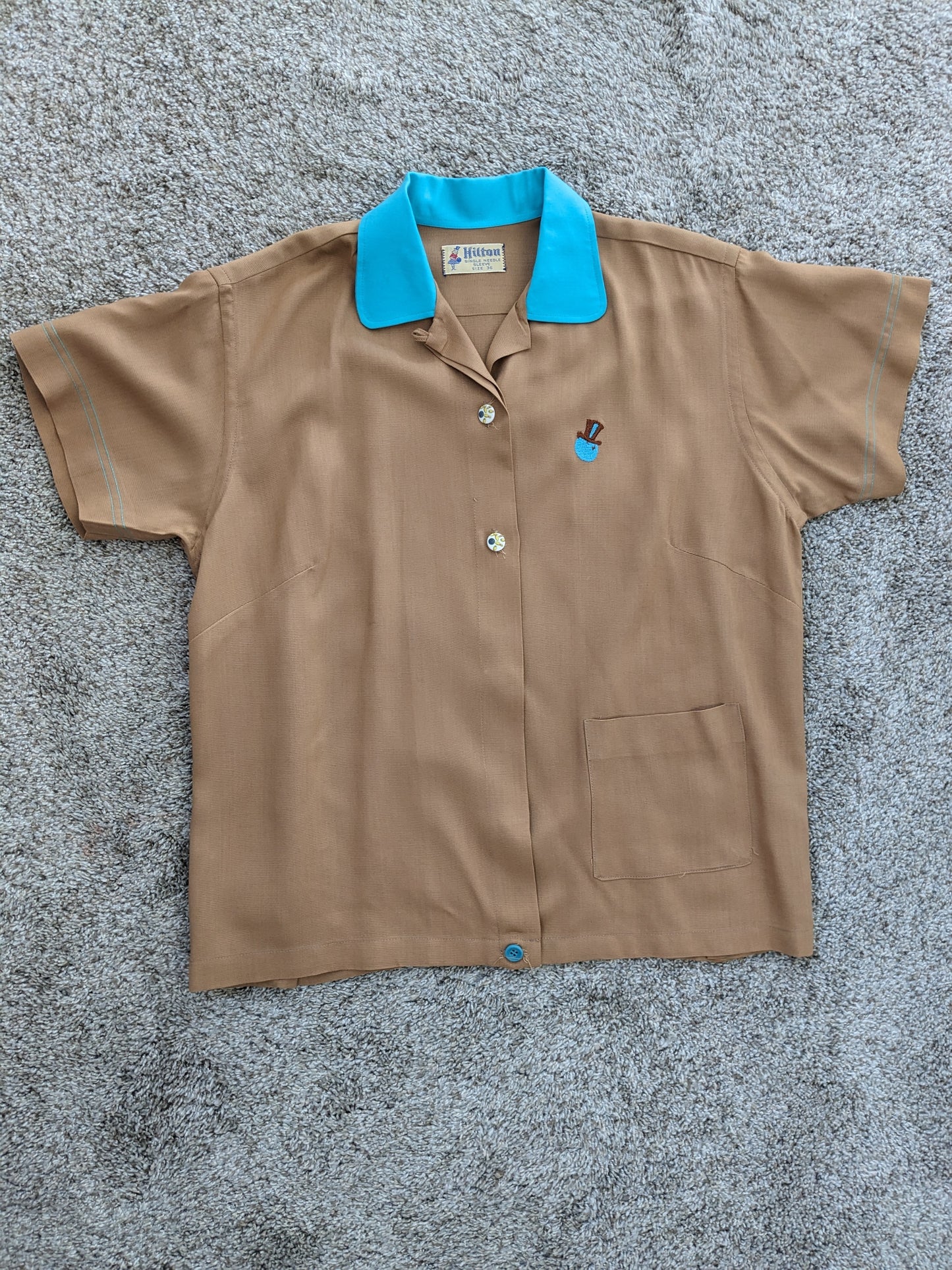1950s bowling shirt Top Rad Bonnie's Vintage