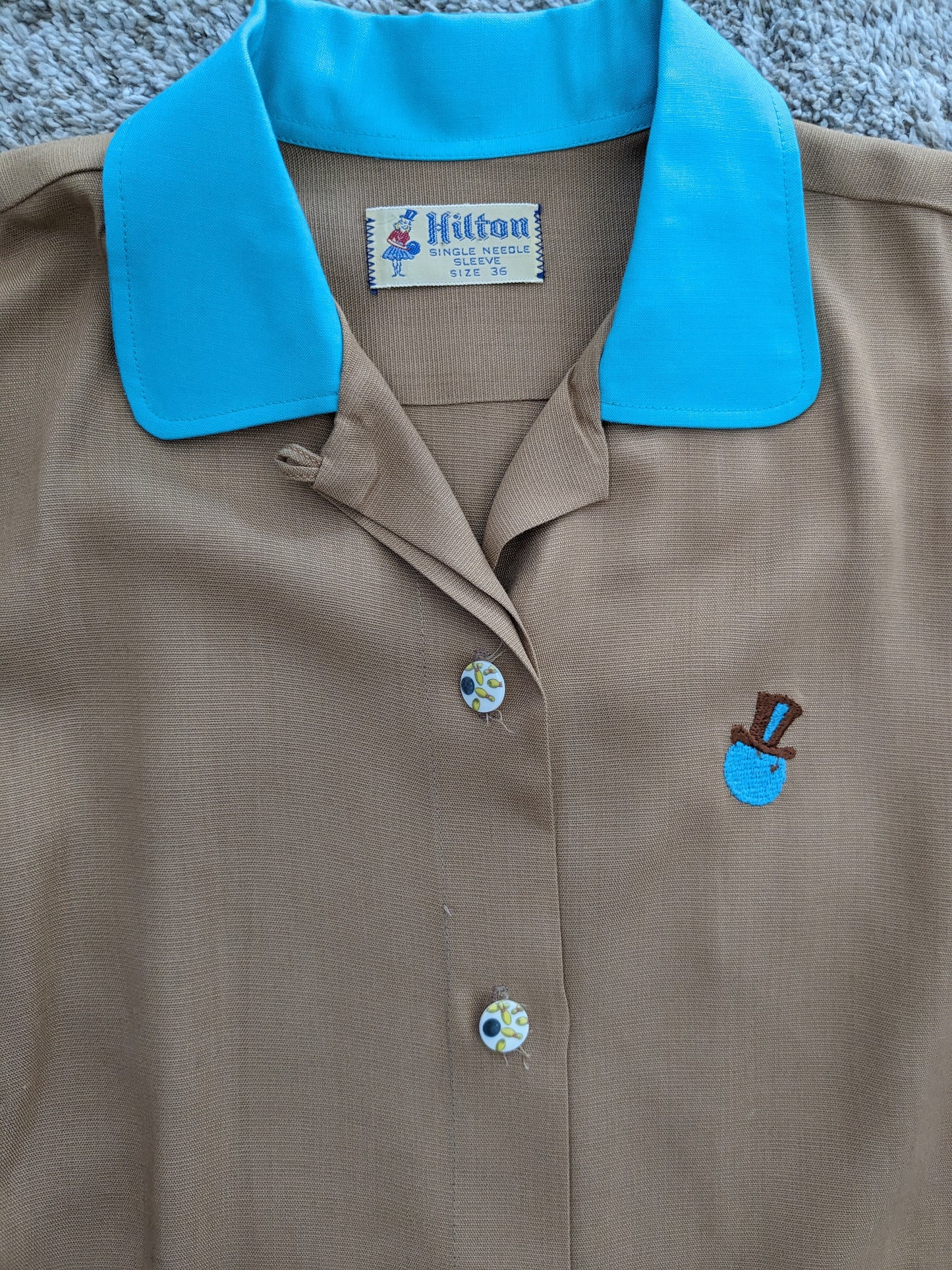 1950s bowling shirt Top Rad Bonnie's Vintage
