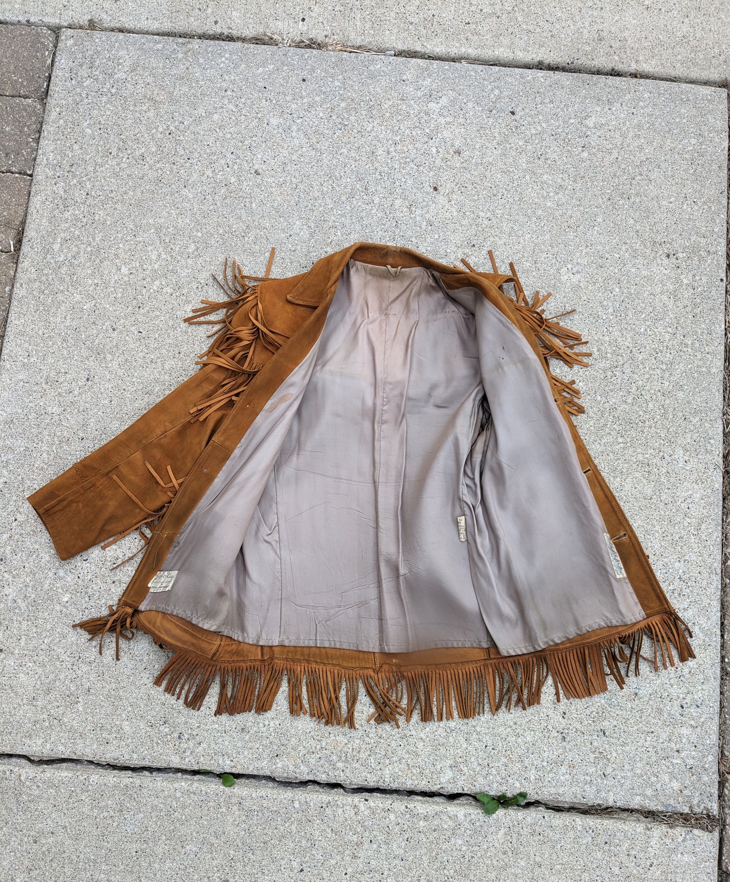 1960s fringe leather jacket Jacket Rad Bonnie's Vintage