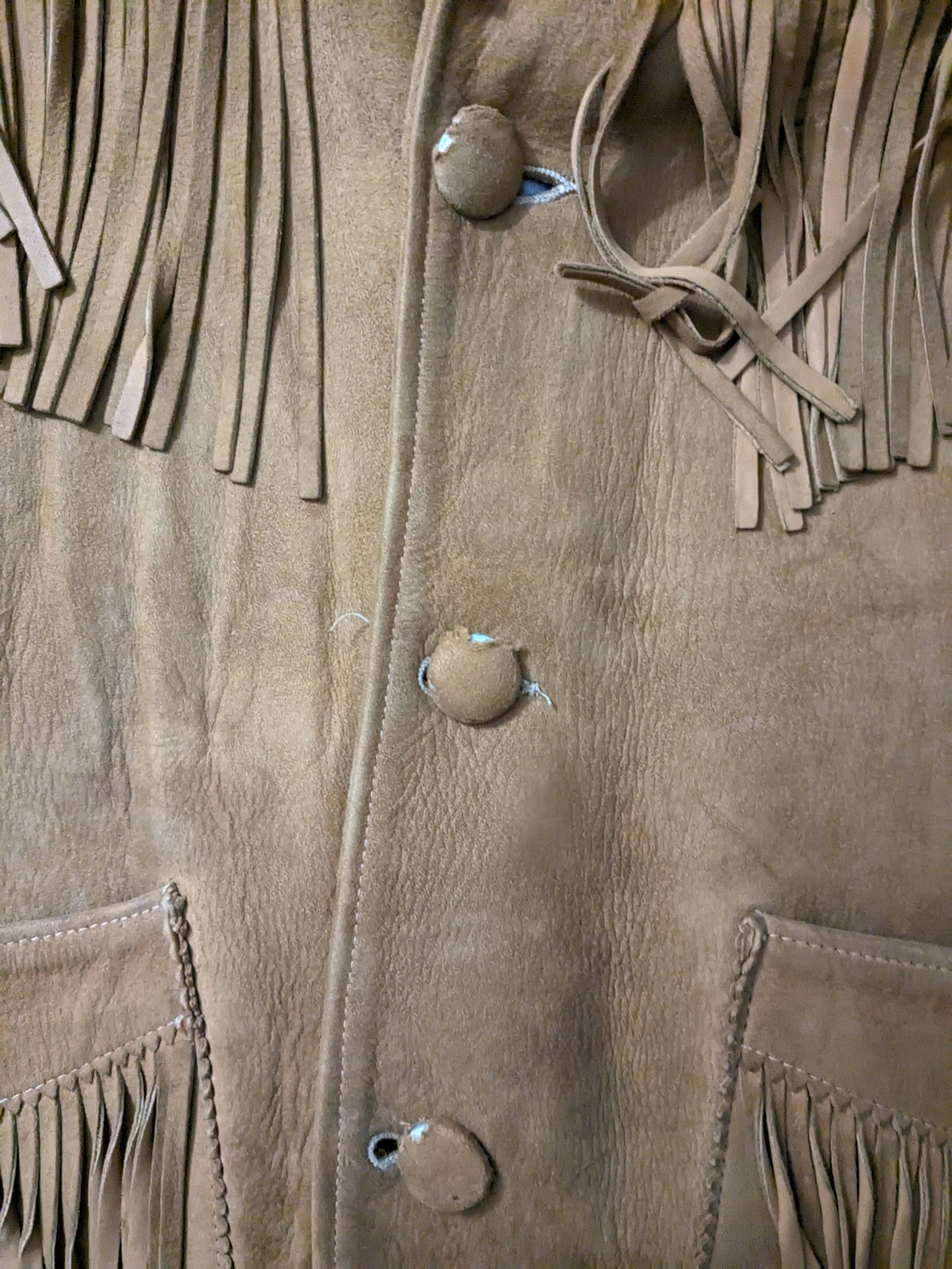 1960s fringe leather jacket Jacket Rad Bonnie's Vintage