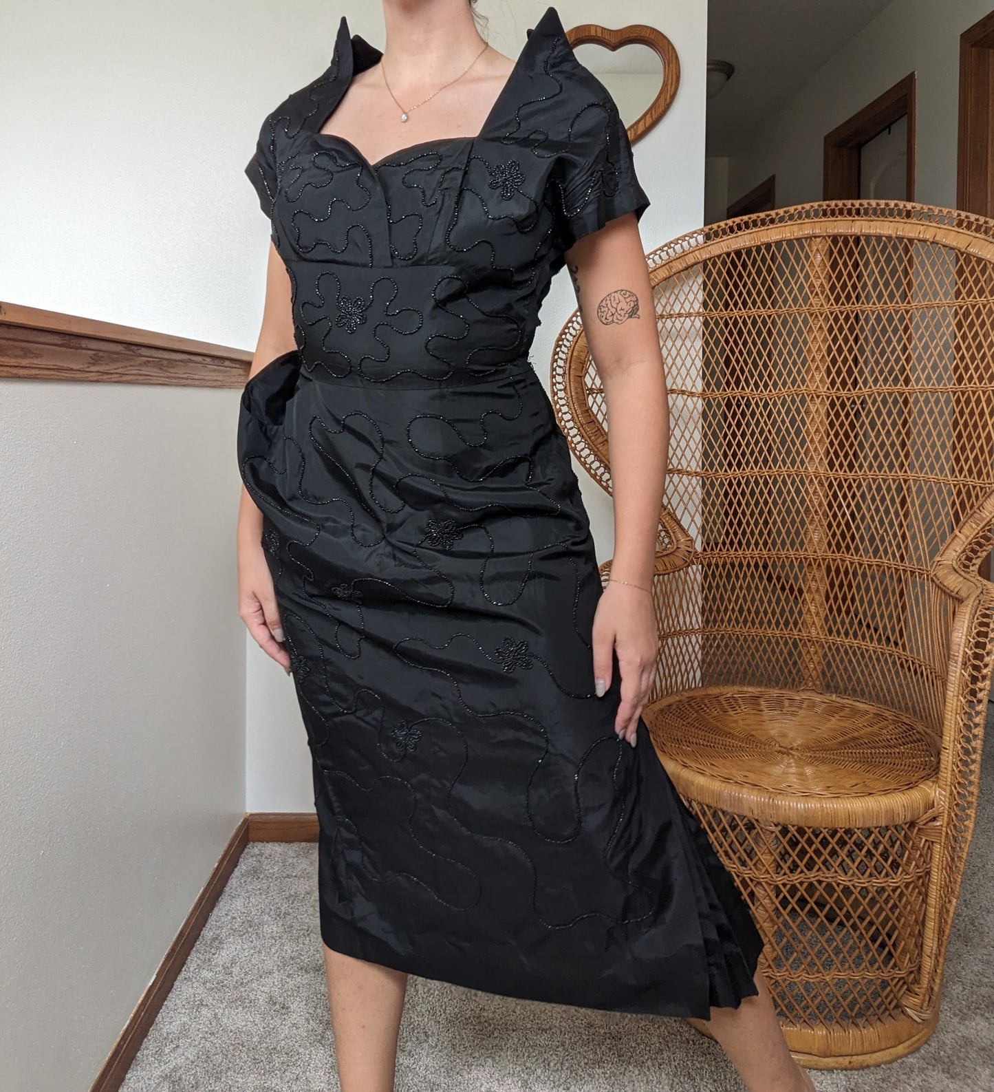 1950s vampy beaded dress Dress Rad Bonnie's Vintage