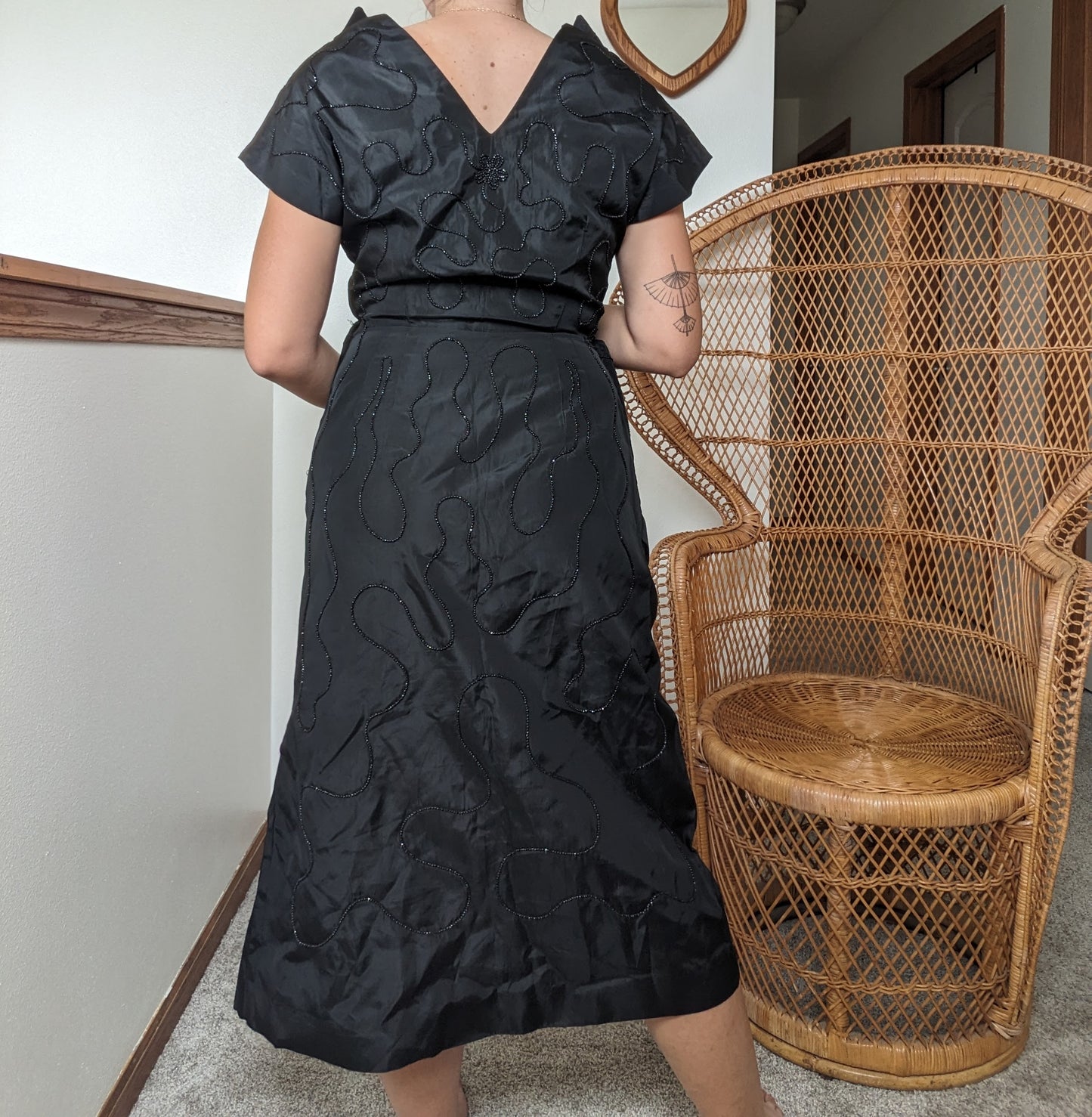 1950s vampy beaded dress Dress Rad Bonnie's Vintage
