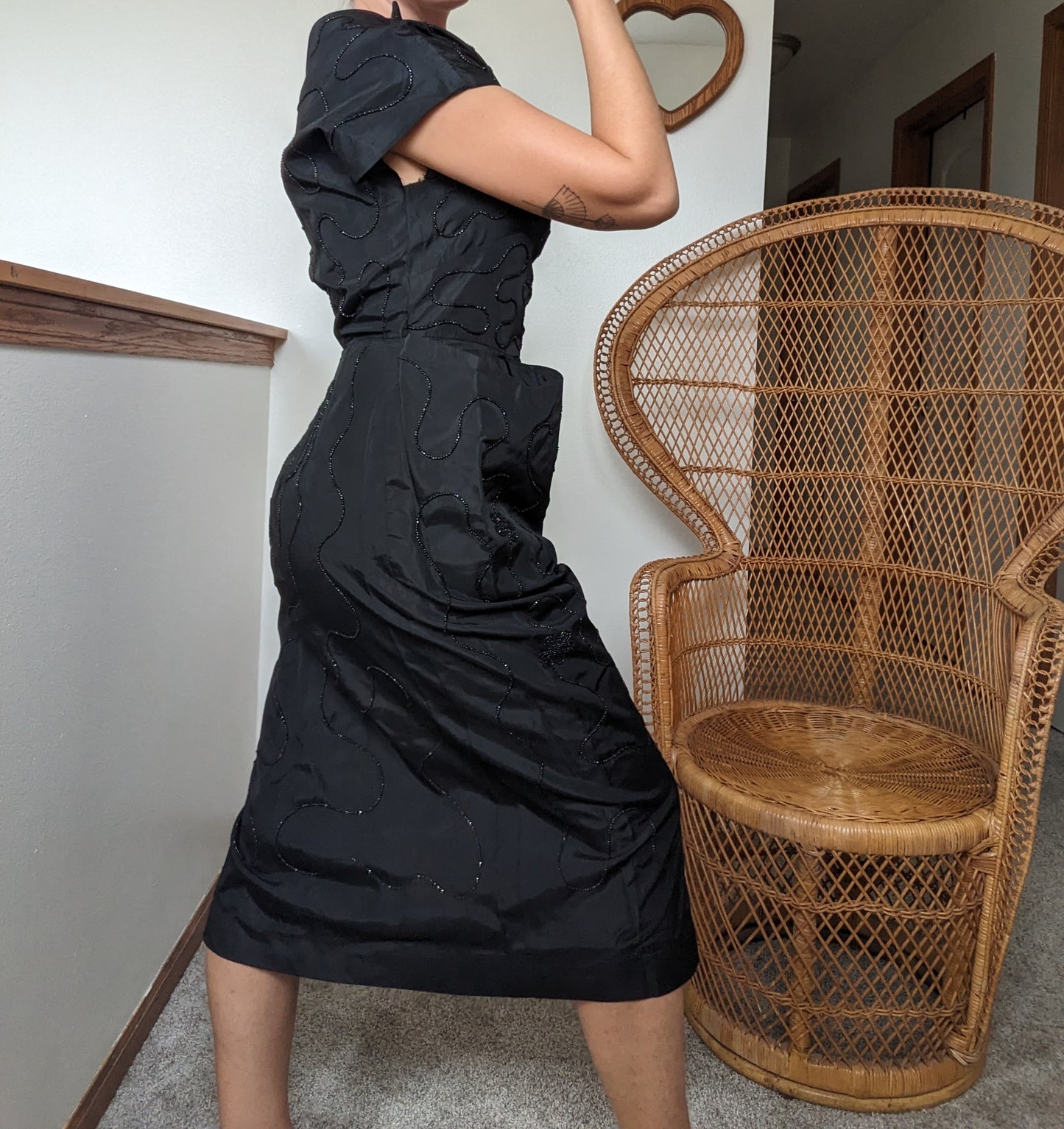 1950s vampy beaded dress Dress Rad Bonnie's Vintage