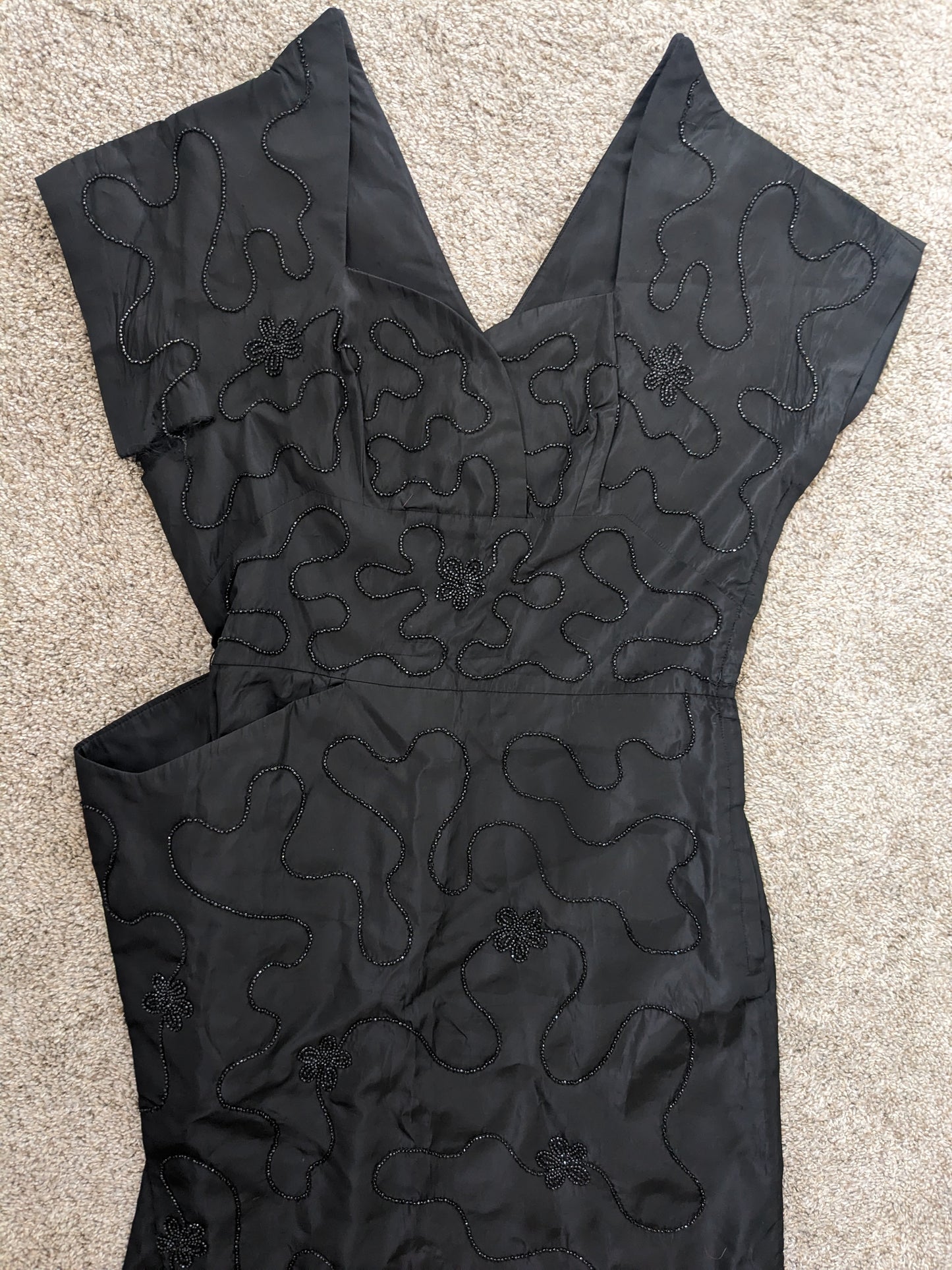 1950s vampy beaded dress Dress Rad Bonnie's Vintage