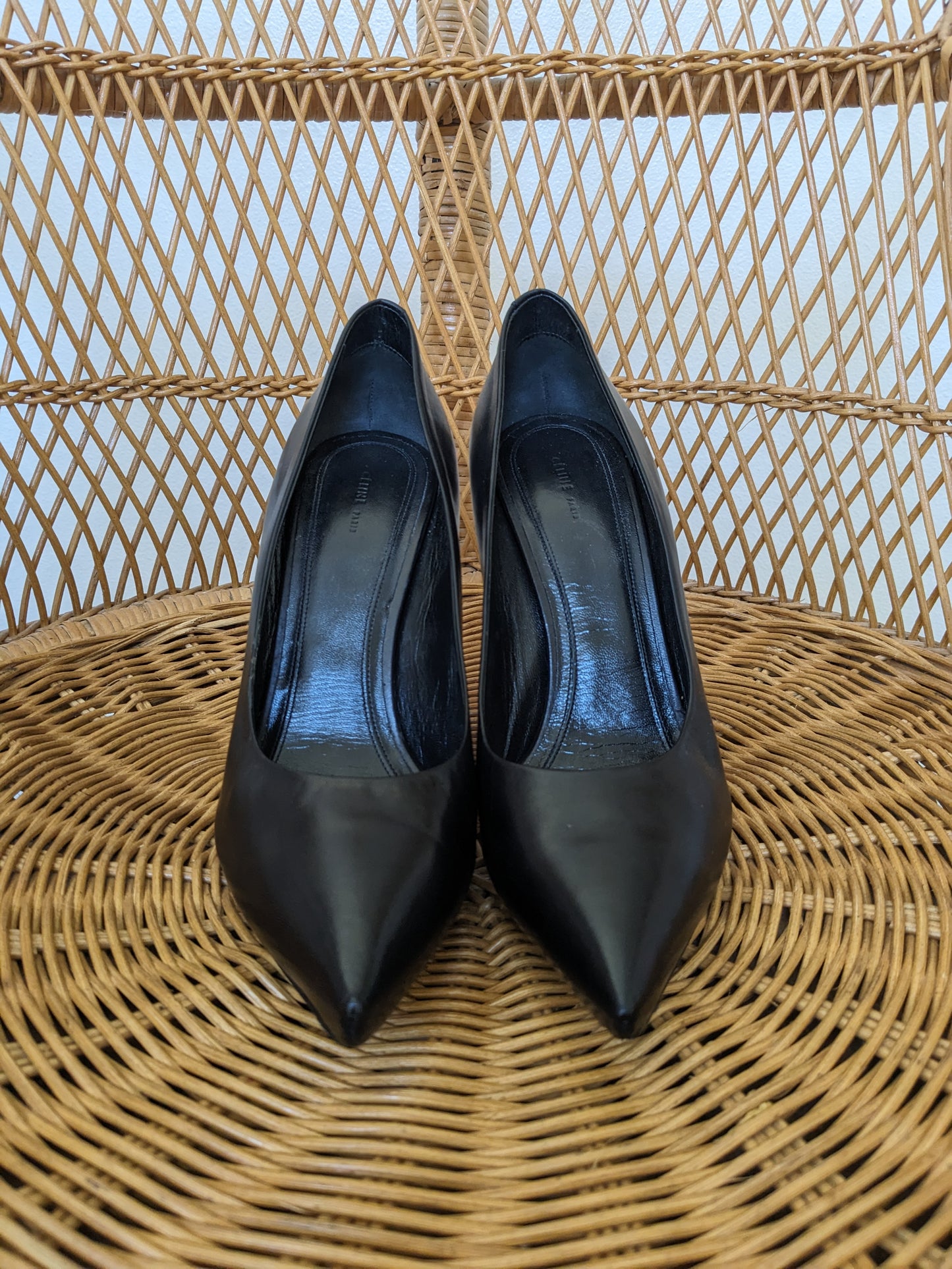Celine pointed toe black pumps Shoes Rad Bonnie's Vintage