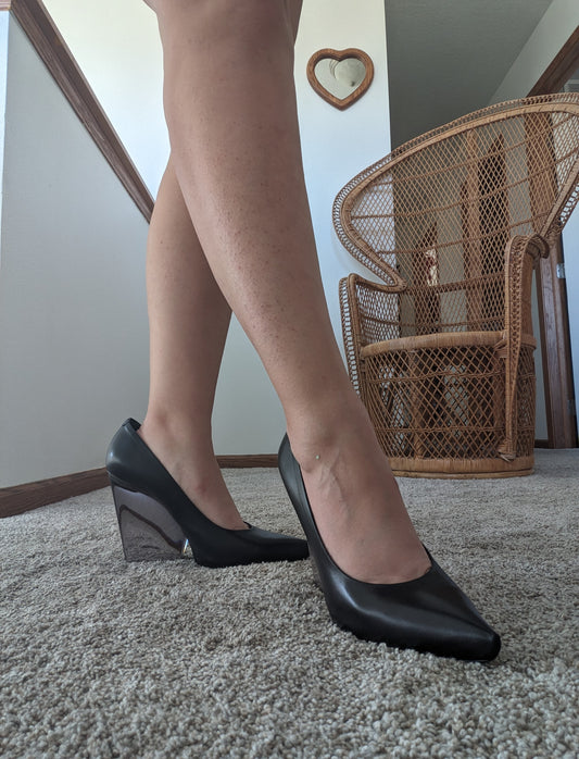 Celine pointed toe black pumps Shoes Rad Bonnie's Vintage