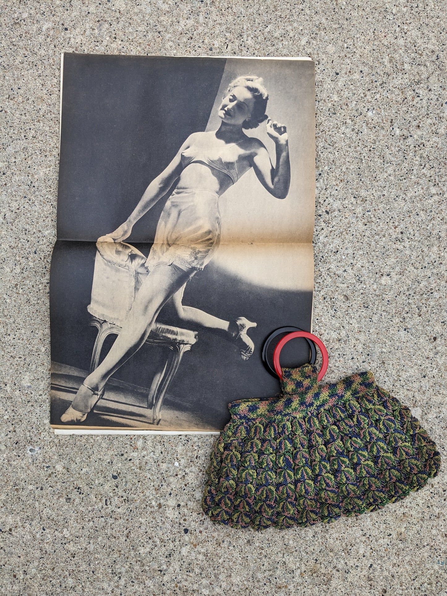 1930s colorful purse Purse Rad Bonnie's Vintage