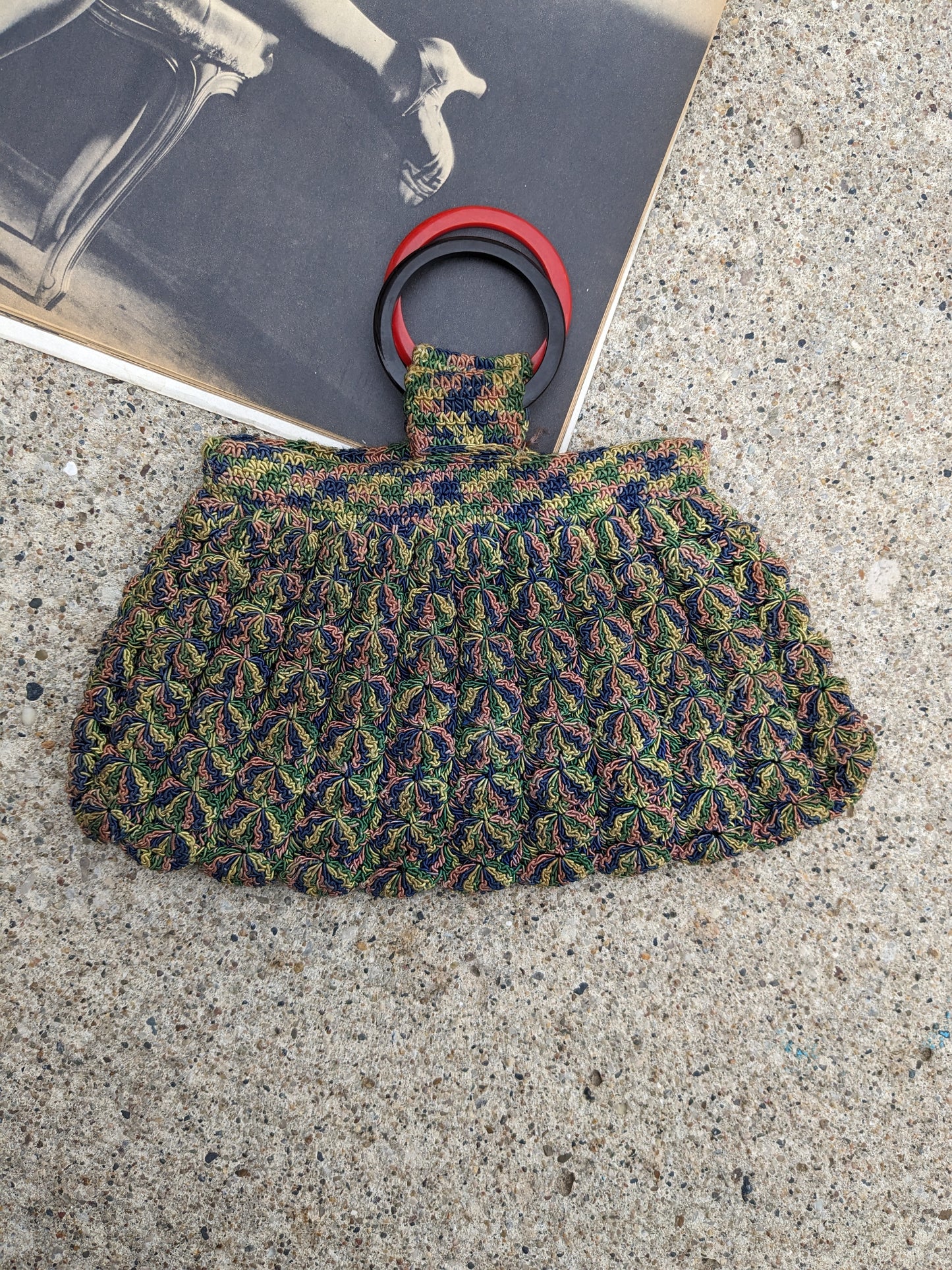 1930s colorful purse Purse Rad Bonnie's Vintage