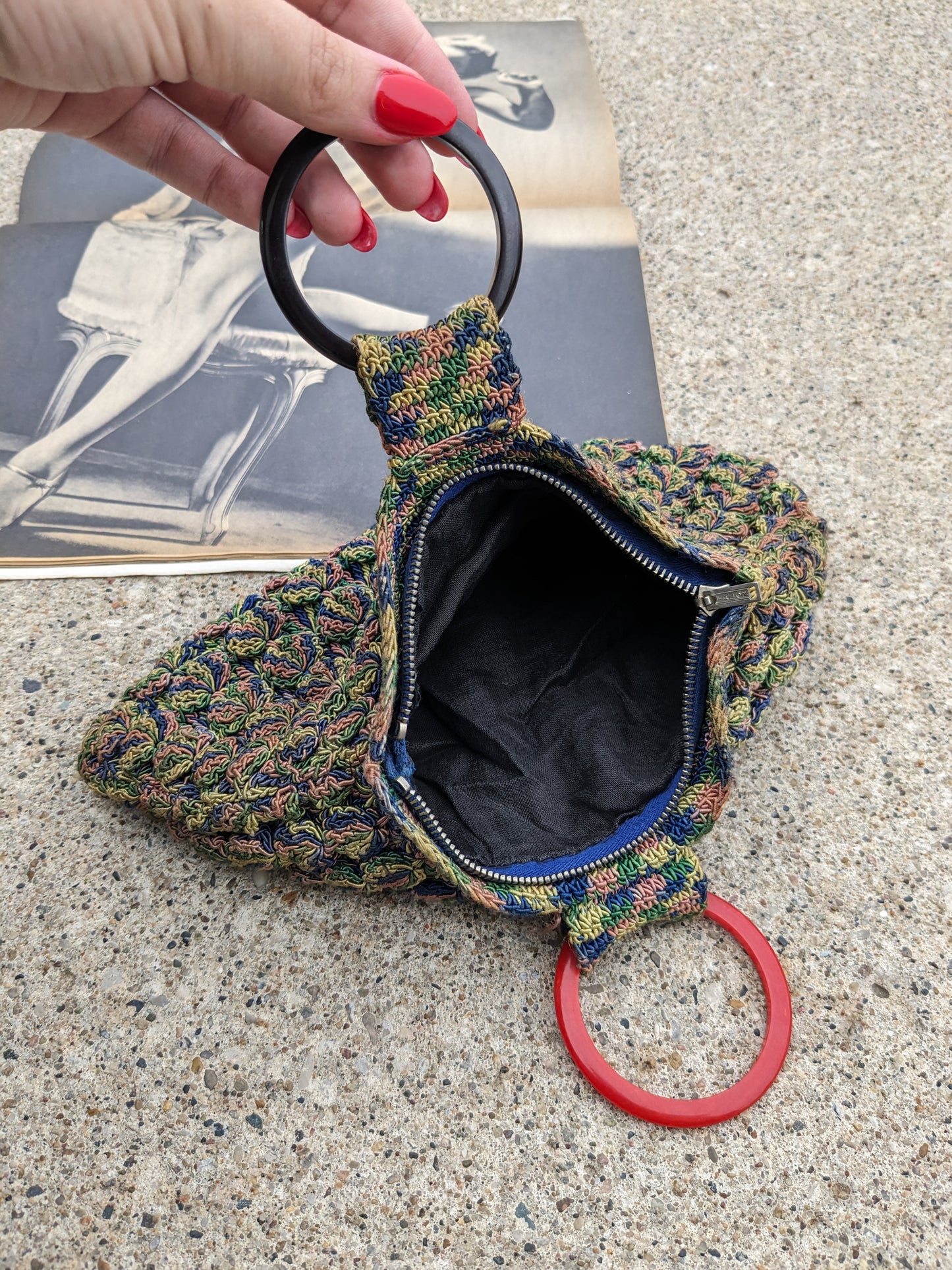1930s colorful purse Purse Rad Bonnie's Vintage