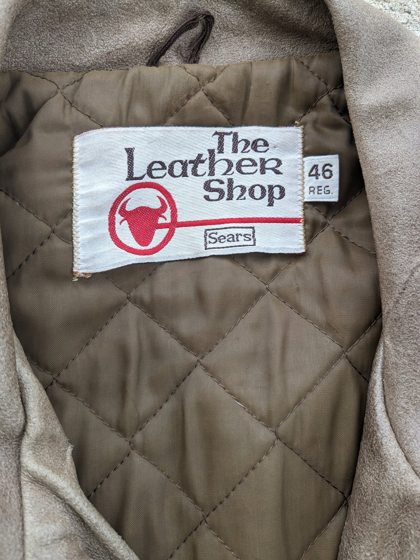 1960s Sears leather bomber jacket Jacket Rad Bonnie's Vintage