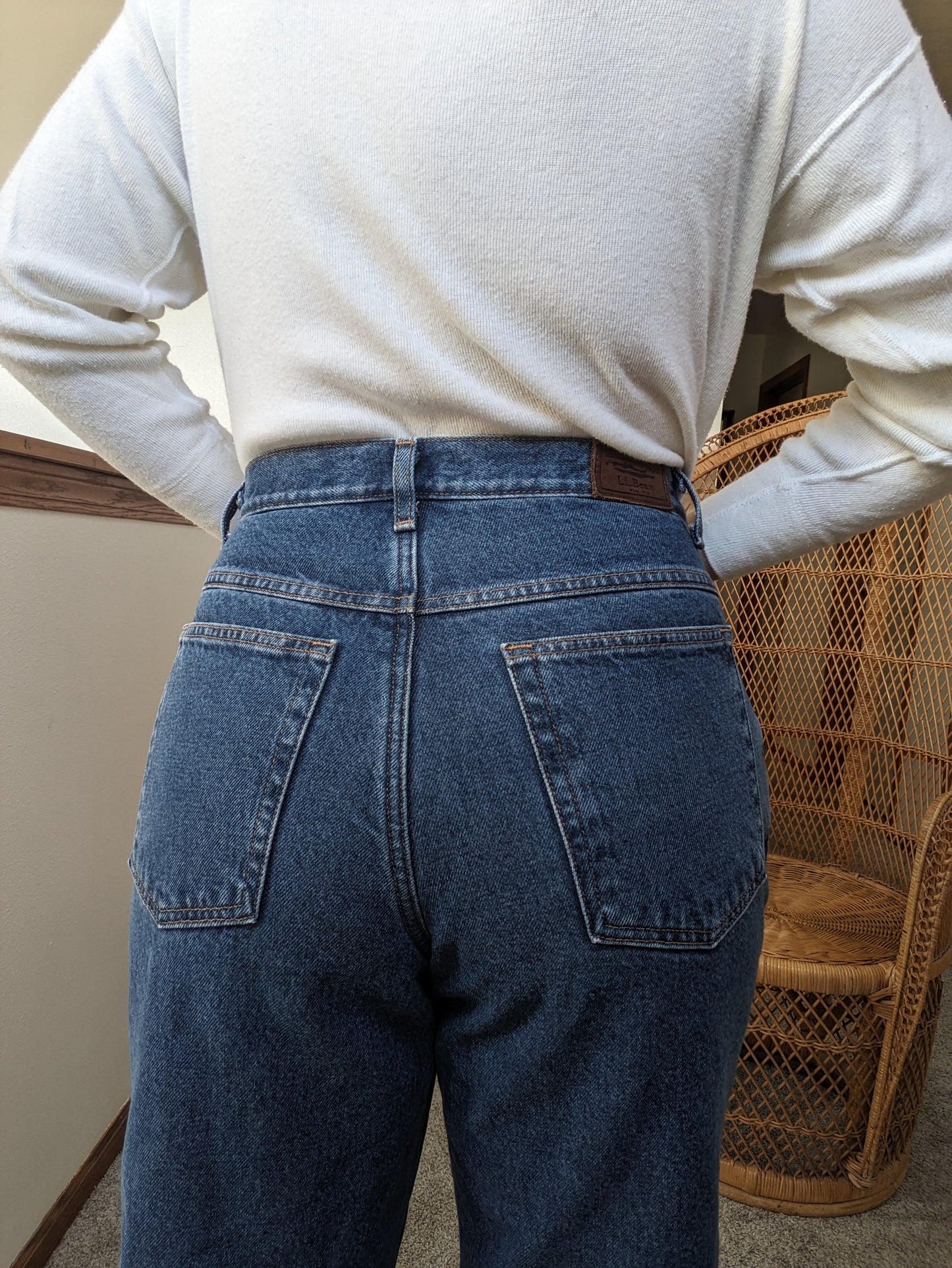 1990s L.L. Bean fleece lined jeans jeans Rad Bonnie's Vintage