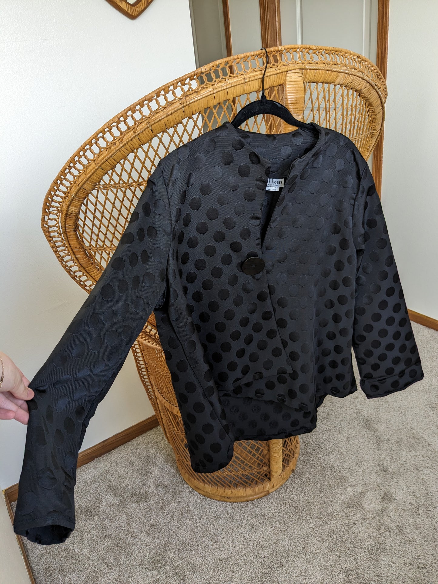 1980s mod polka dot swing jacket Jacket Rad Bonnie's Vintage