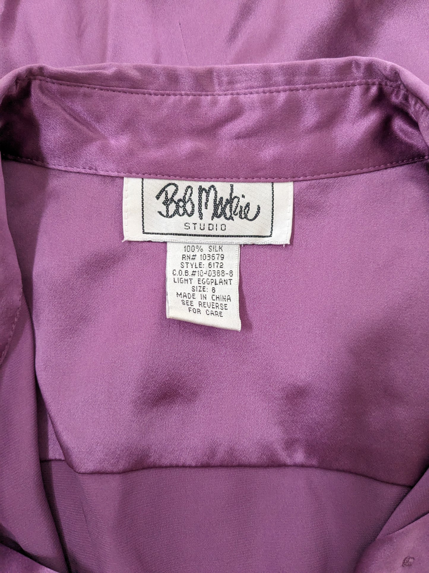 1990s 100% silk Bob Mackie button up Button Up Shirt Rad Bonnie's Vintage