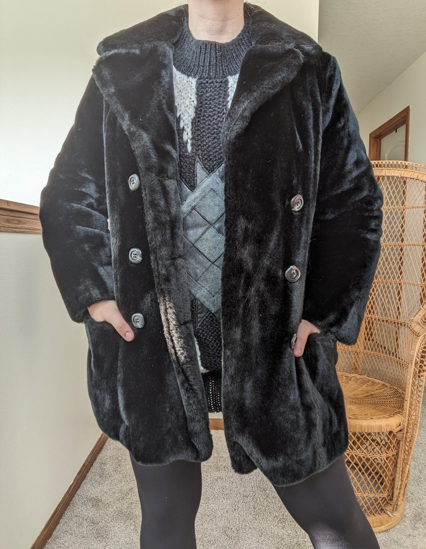 1970s faux fur jacket Jacket Rad Bonnie's Vintage
