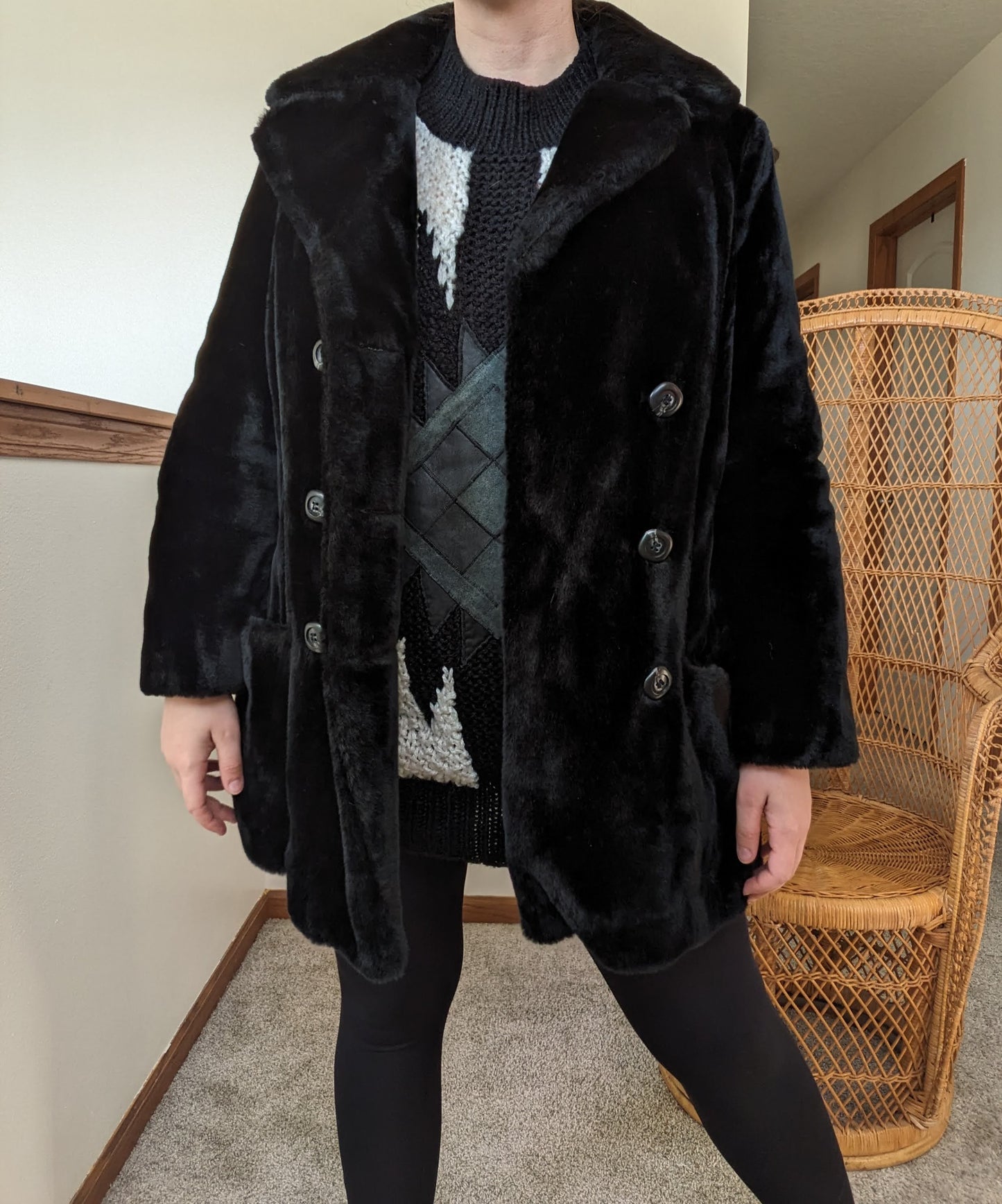 1970s faux fur jacket Jacket Rad Bonnie's Vintage